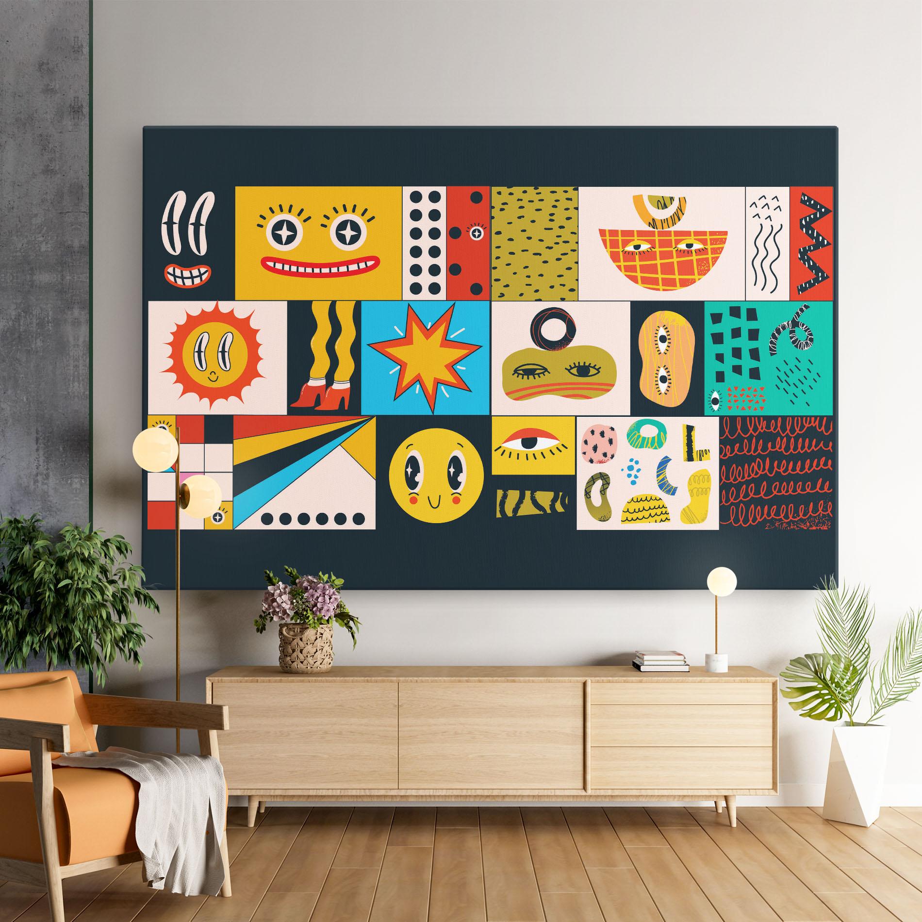 Tablou Canvas Cool Eye Shape mockup 9