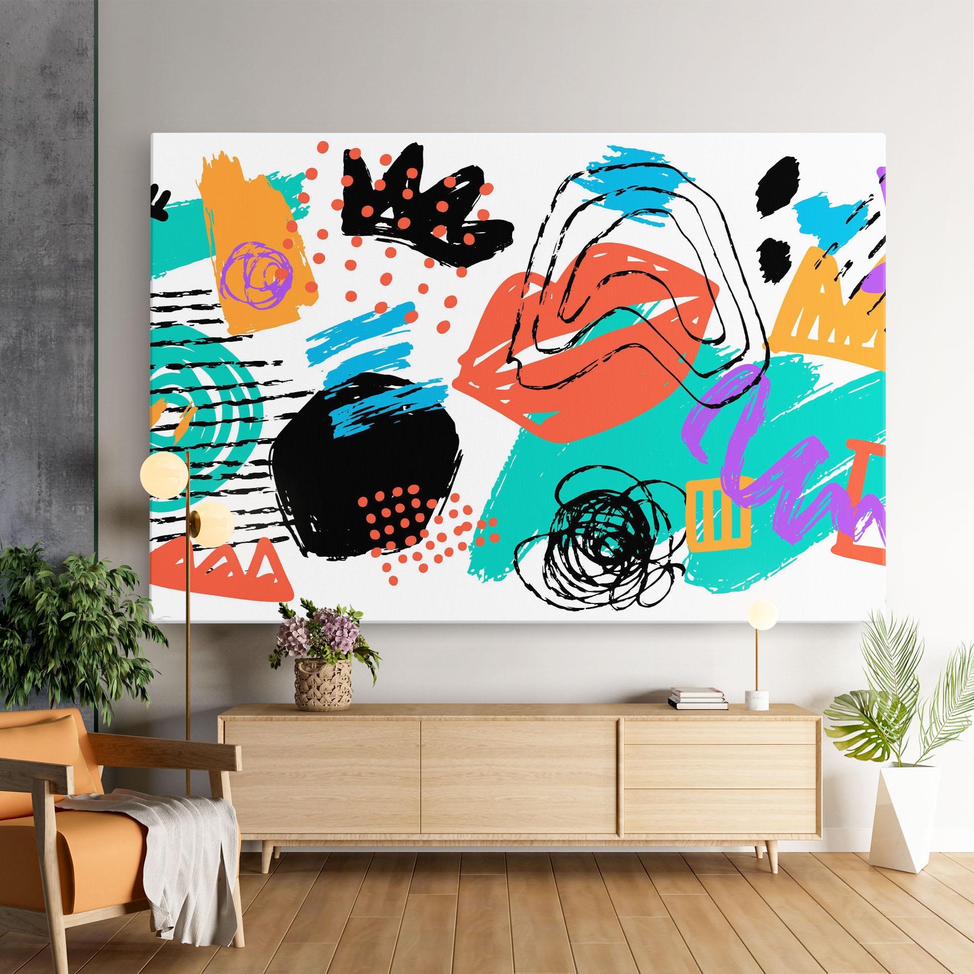 Tablou Canvas Drawing Collage Art mockup 9