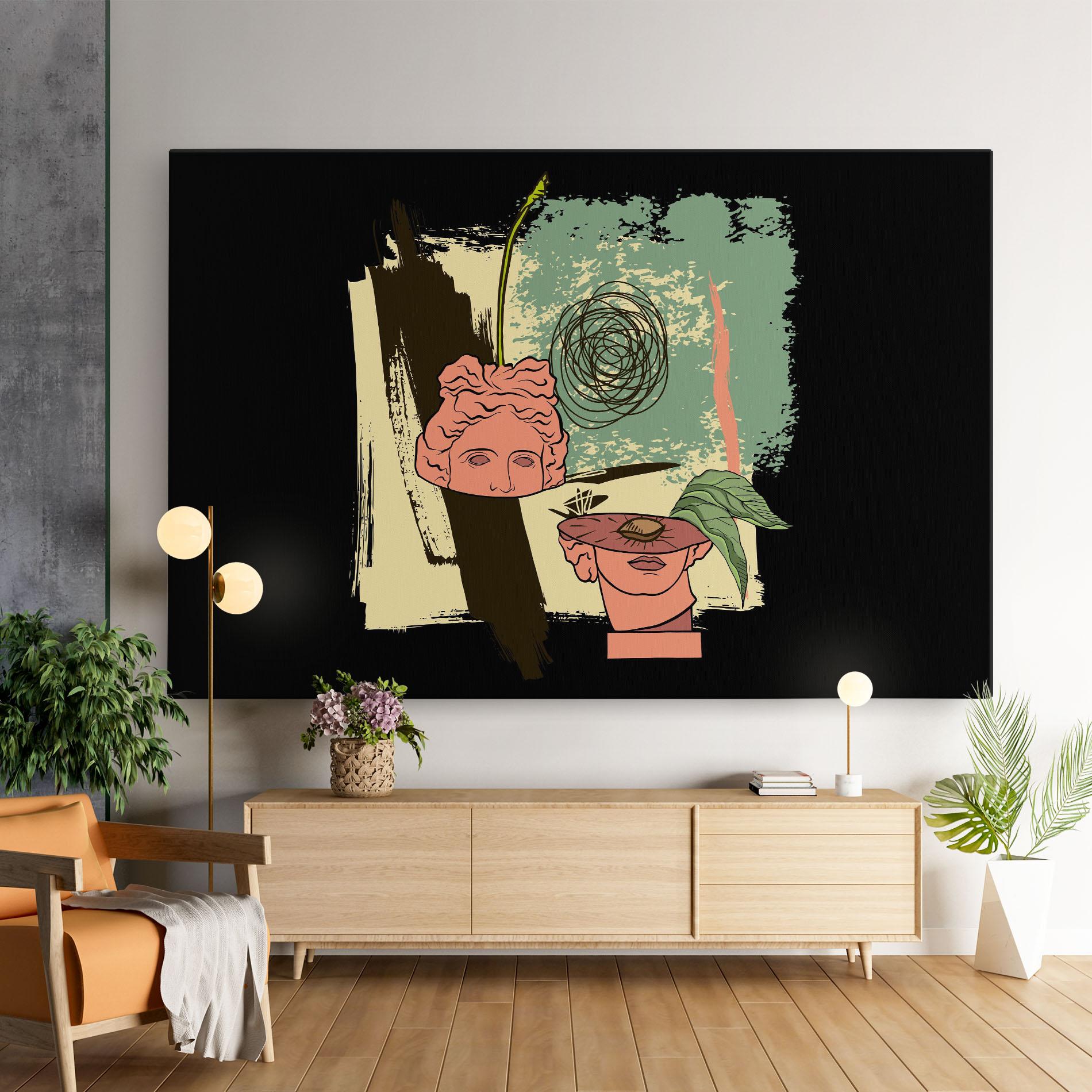 Tablou Canvas Statue Fruit mockup 9