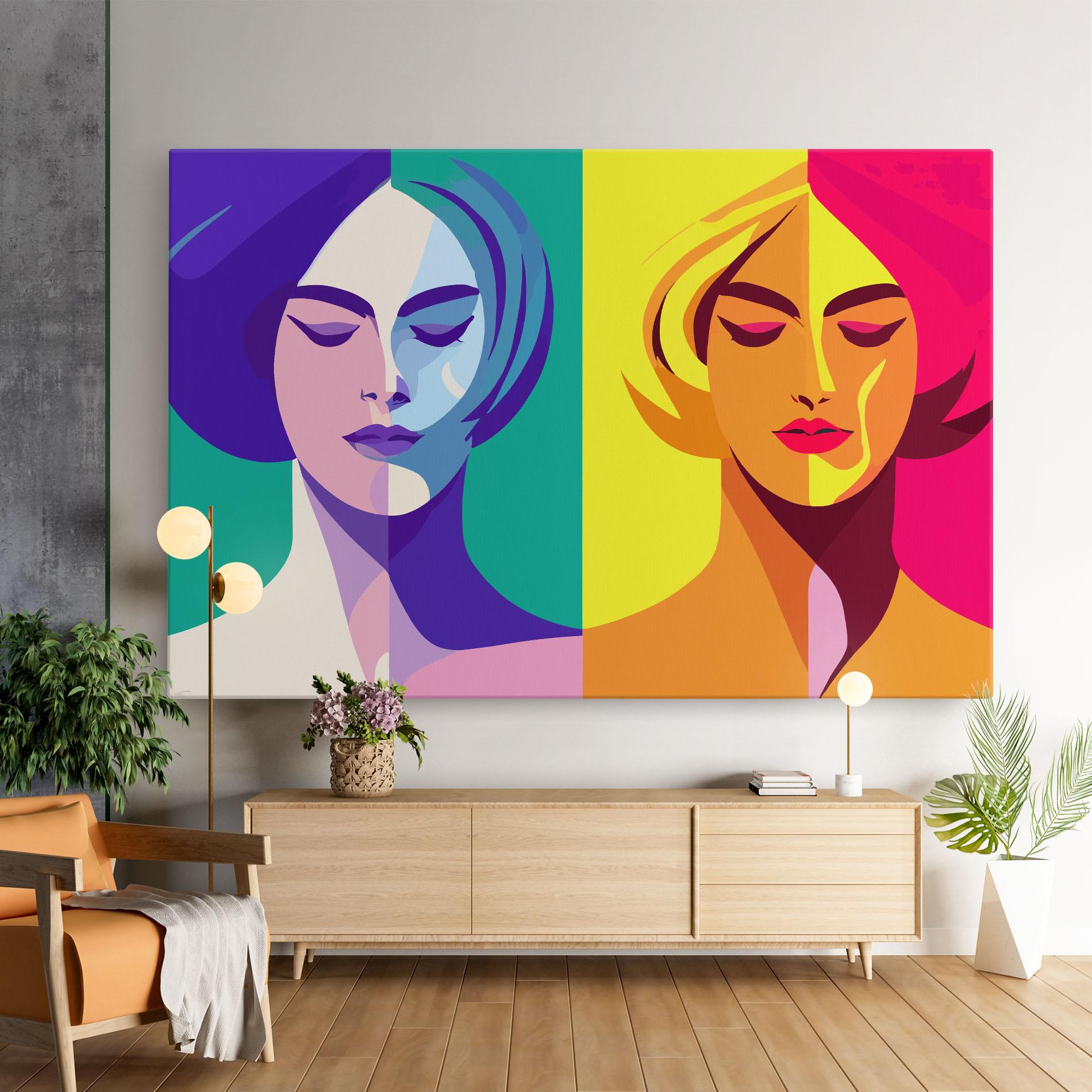 Tablou Canvas Winter Summer Girl mockup 9