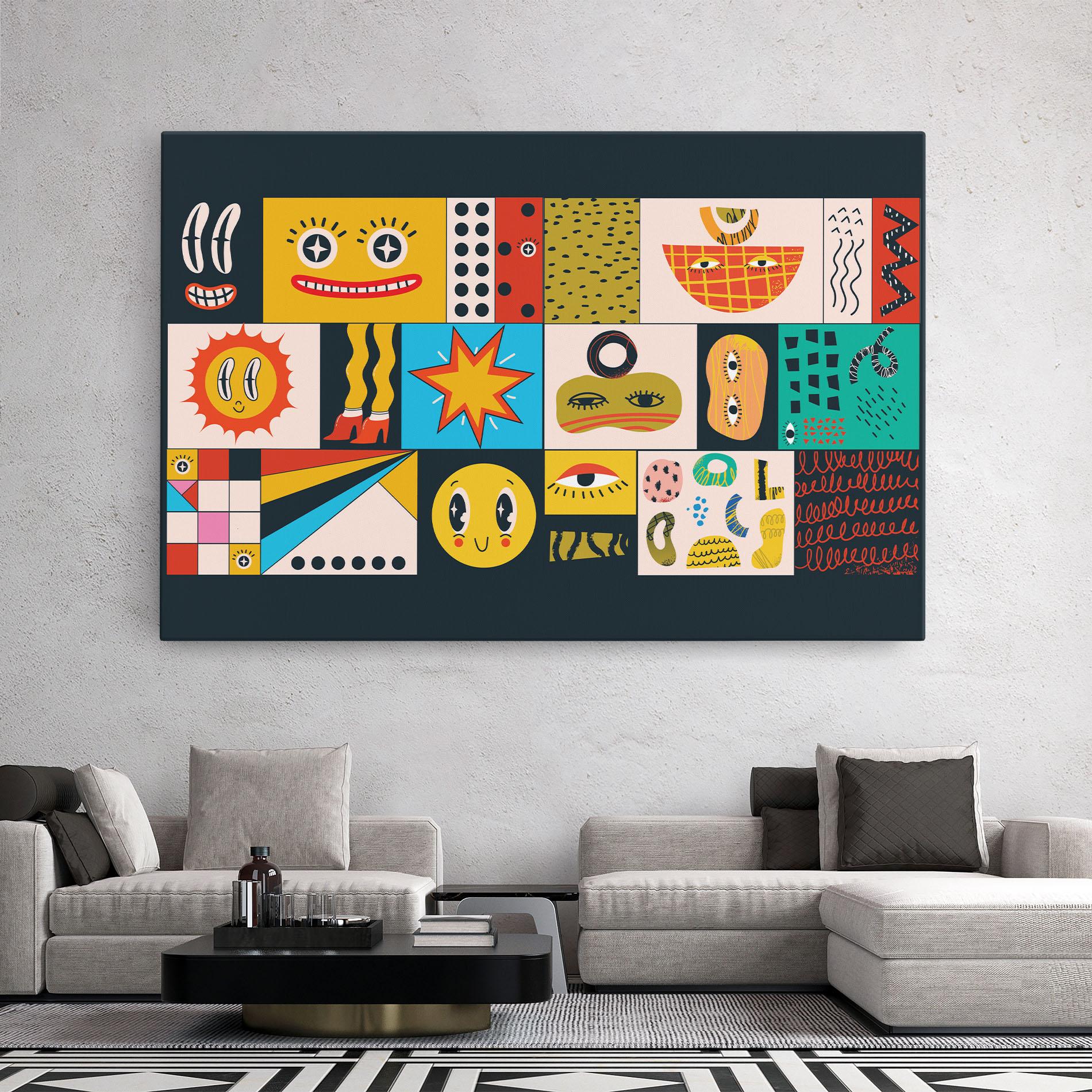 Tablou Canvas Cool Eye Shape mockup 2