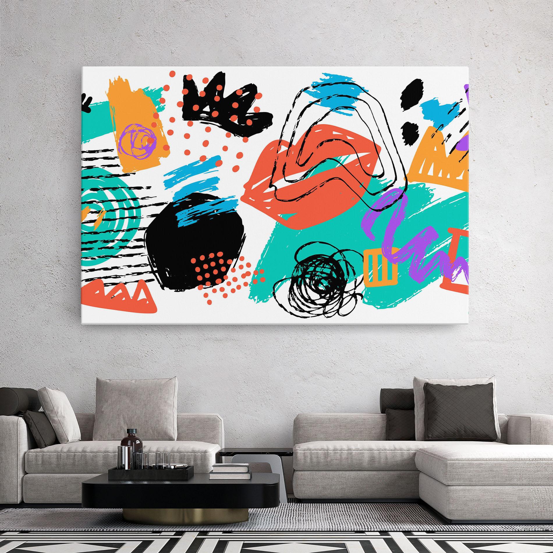 Tablou Canvas Drawing Collage Art mockup 2