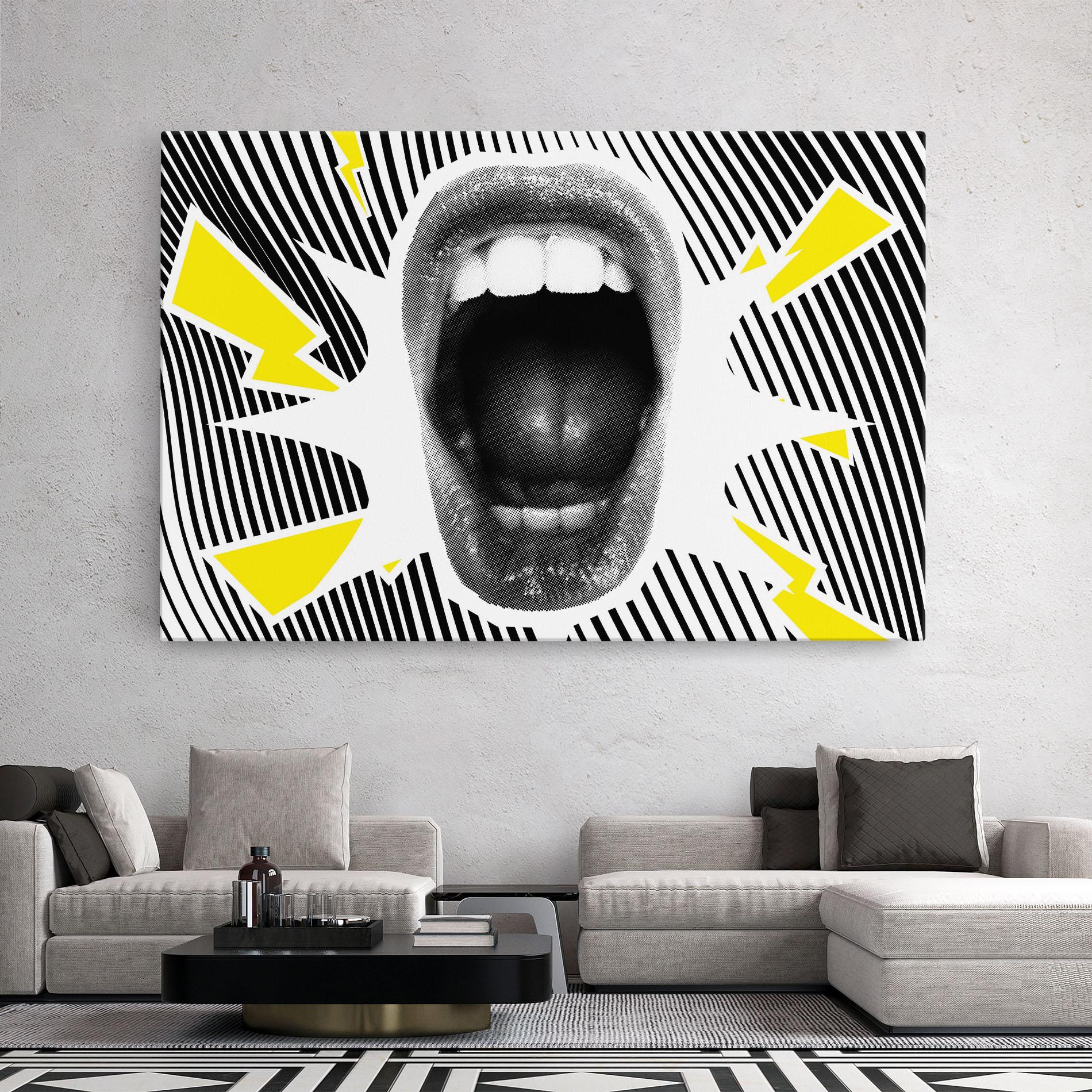 Tablou Canvas Lightning Mouth mockup 2