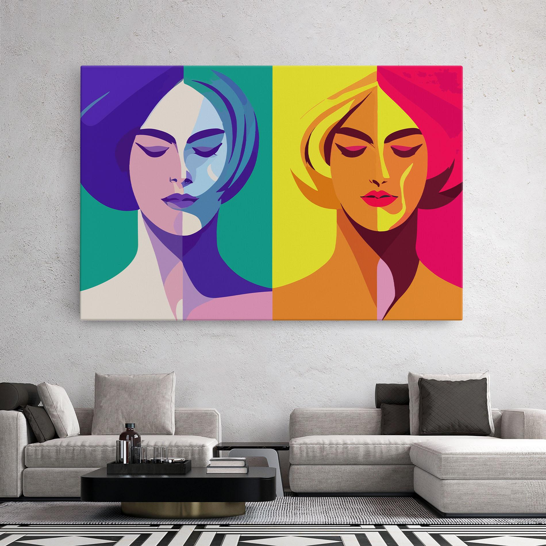 Tablou Canvas Winter Summer Girl mockup 2