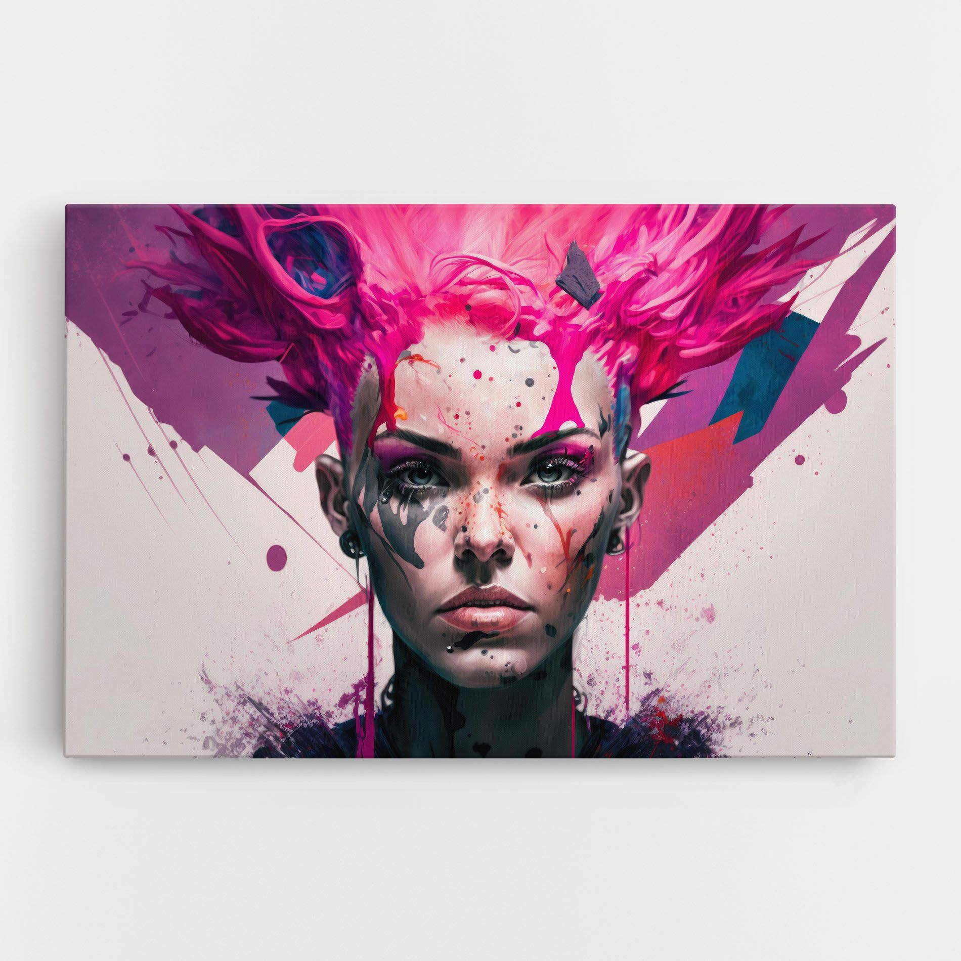 Abstract Pink Hair mockup 0