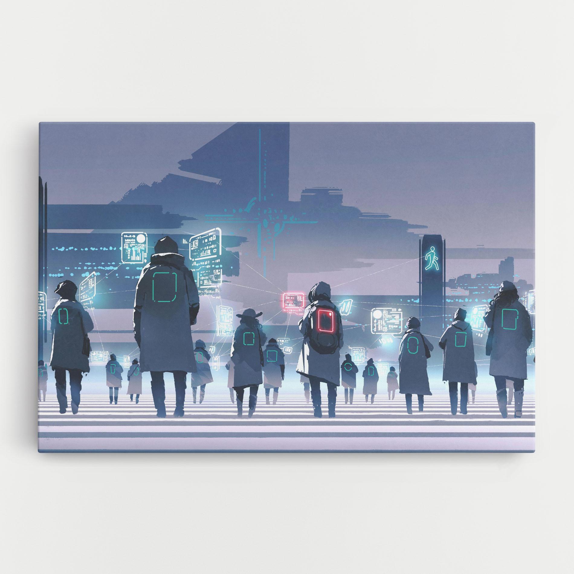 Tablou Canvas Futuristic People mockup 0