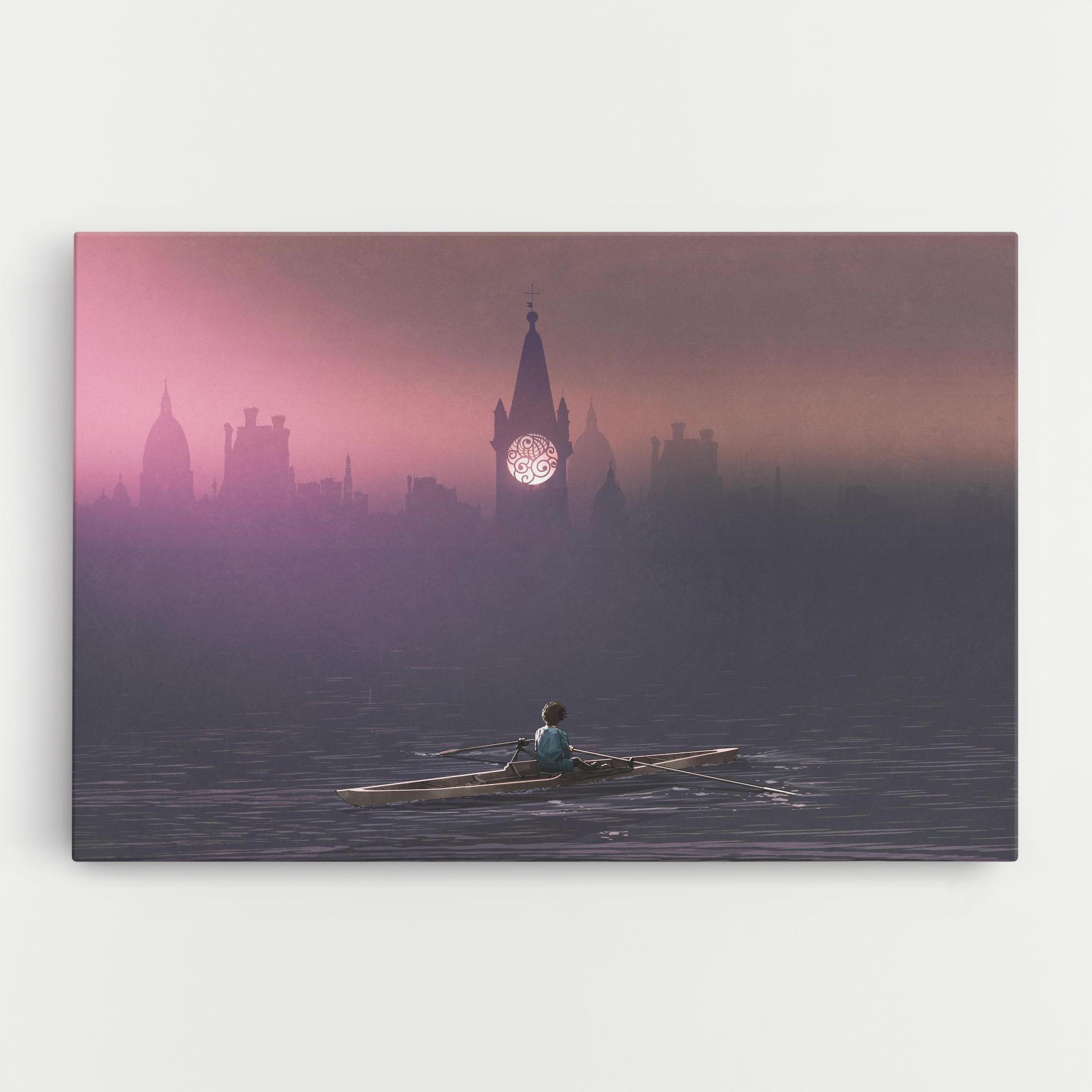 Tablou Canvas Mist City mockup 0