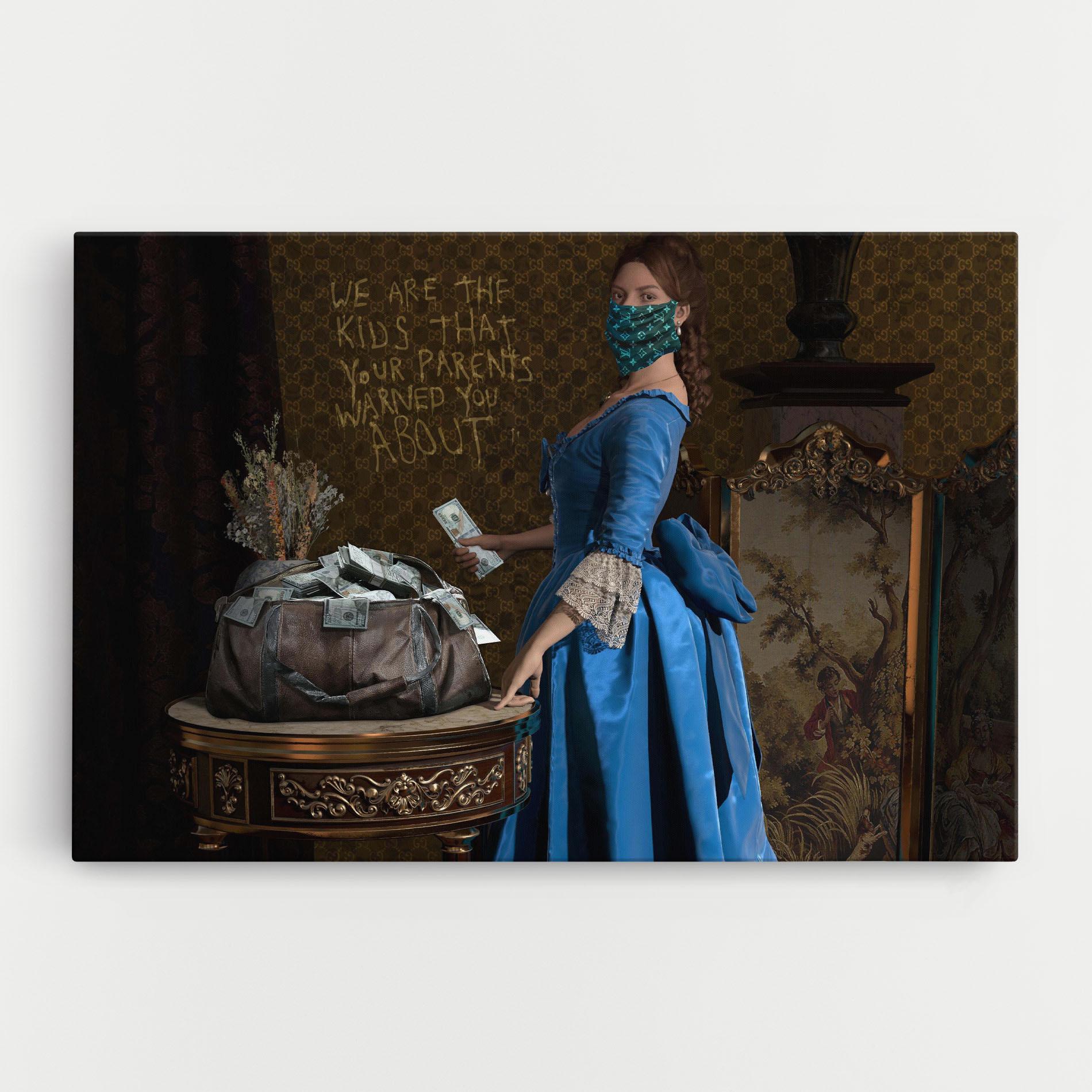 Tablou Canvas Vintage Money Heist mockup 0