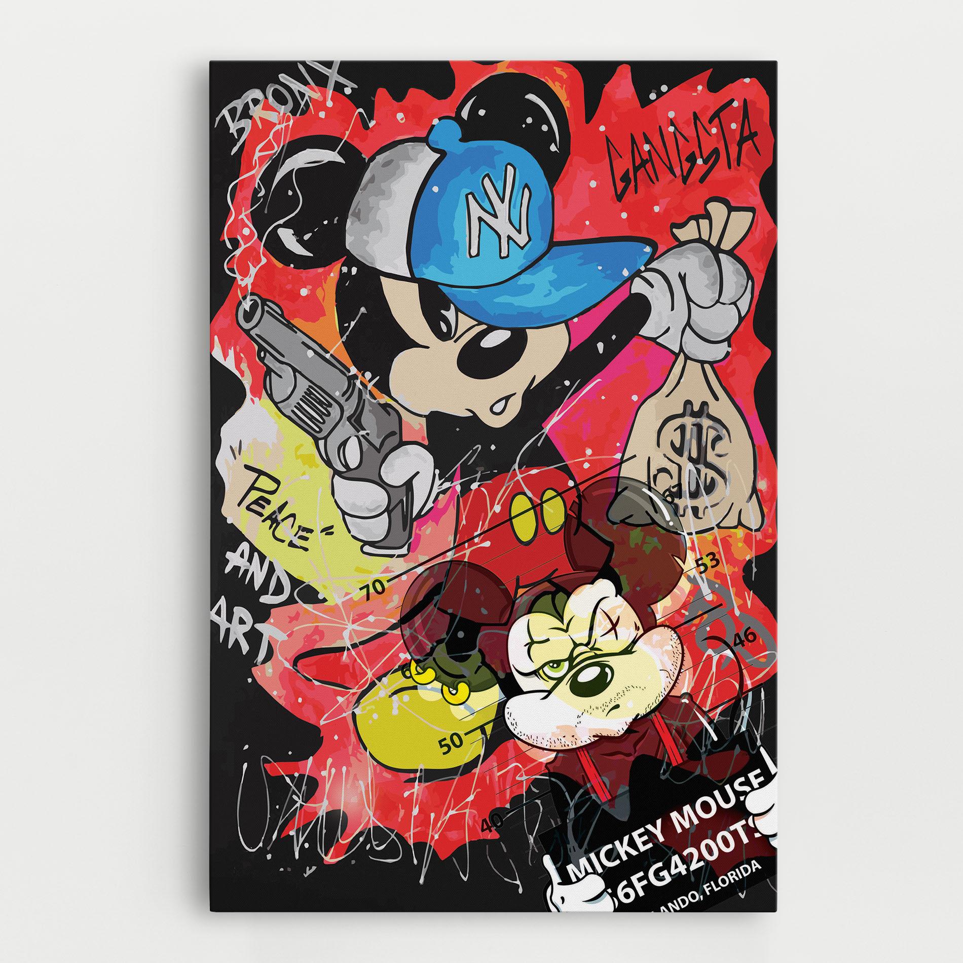 Tablou Canvas Gangsta Mickey mockup 0