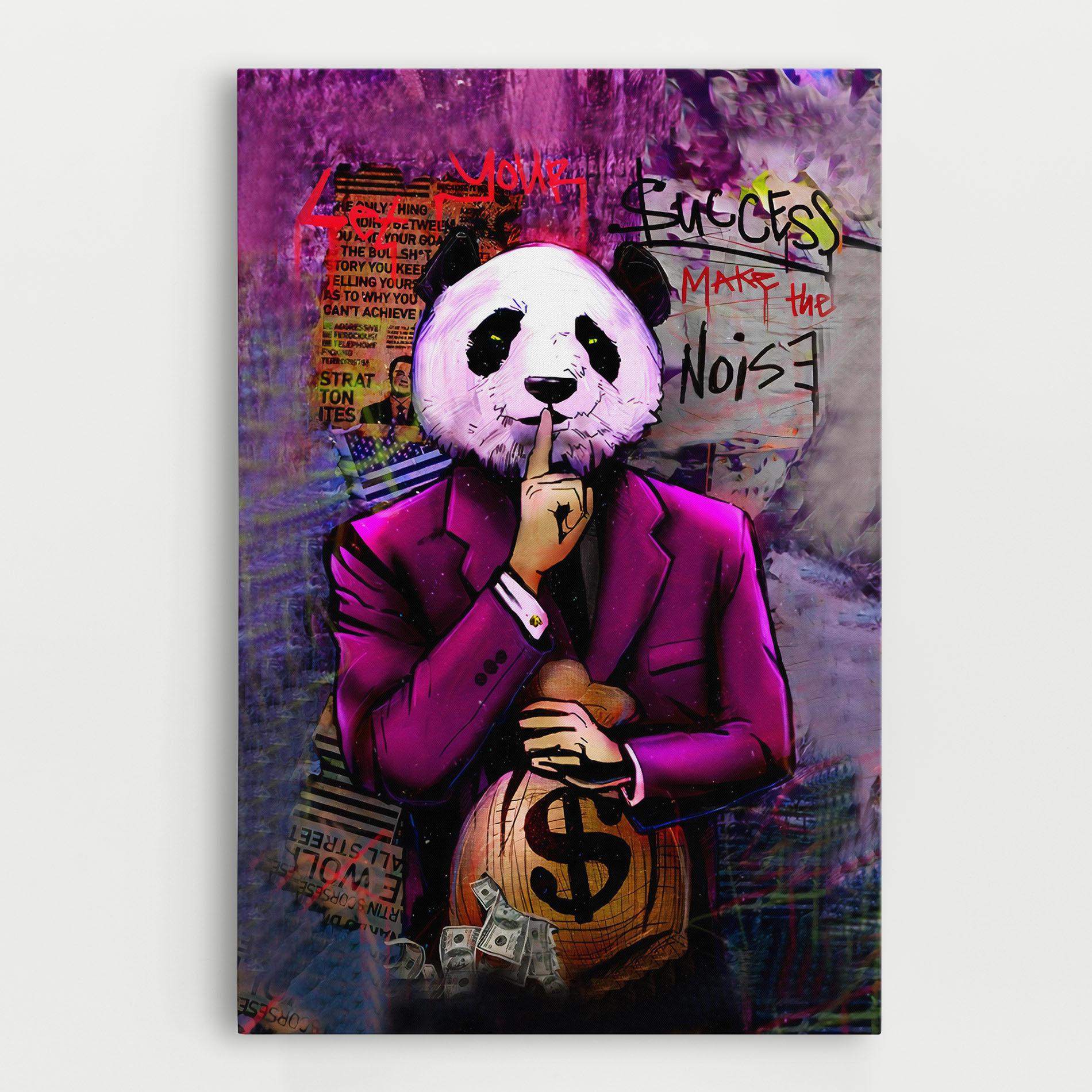Tablou Canvas Silence Panda mockup 0
