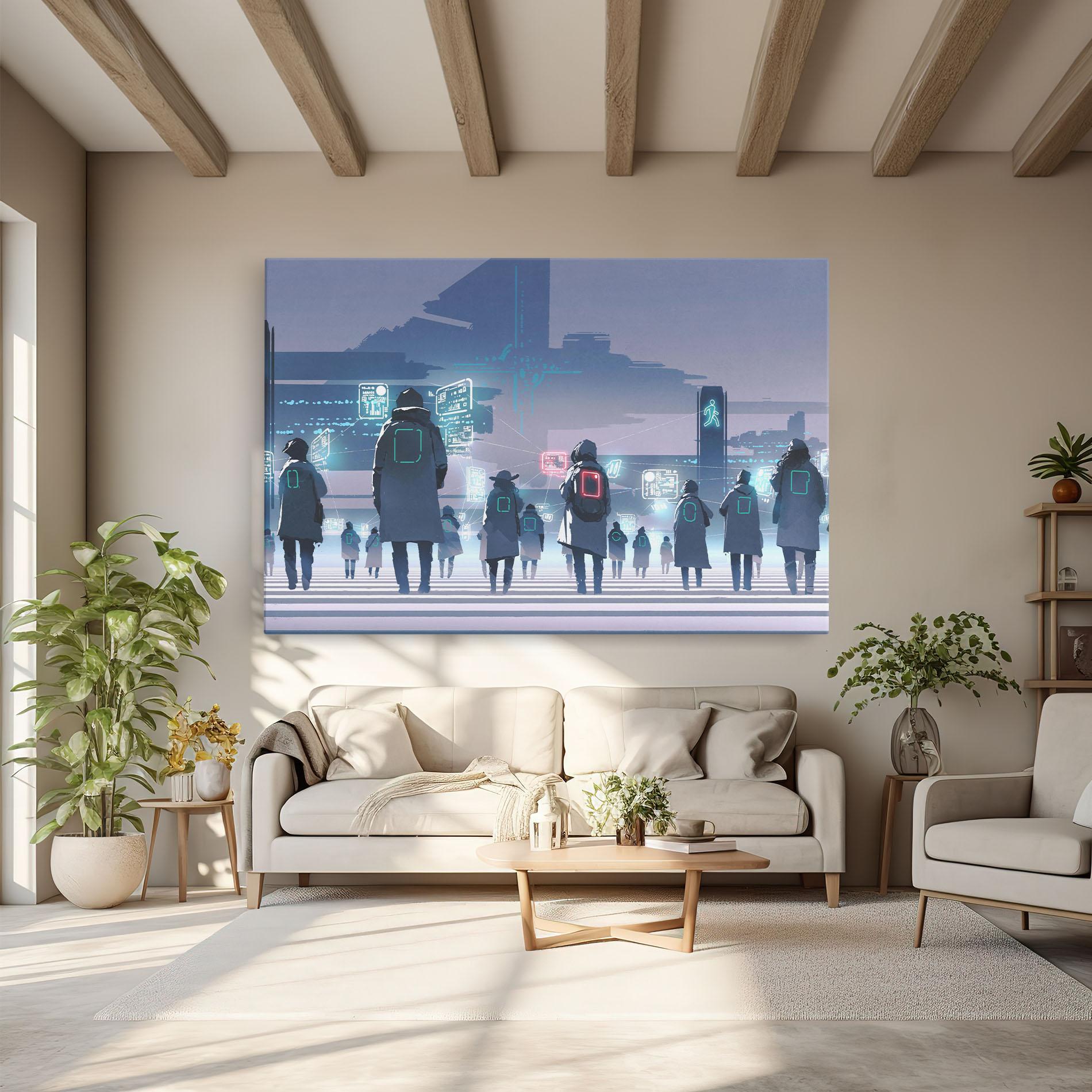 Tablou Canvas Futuristic People mockup 6