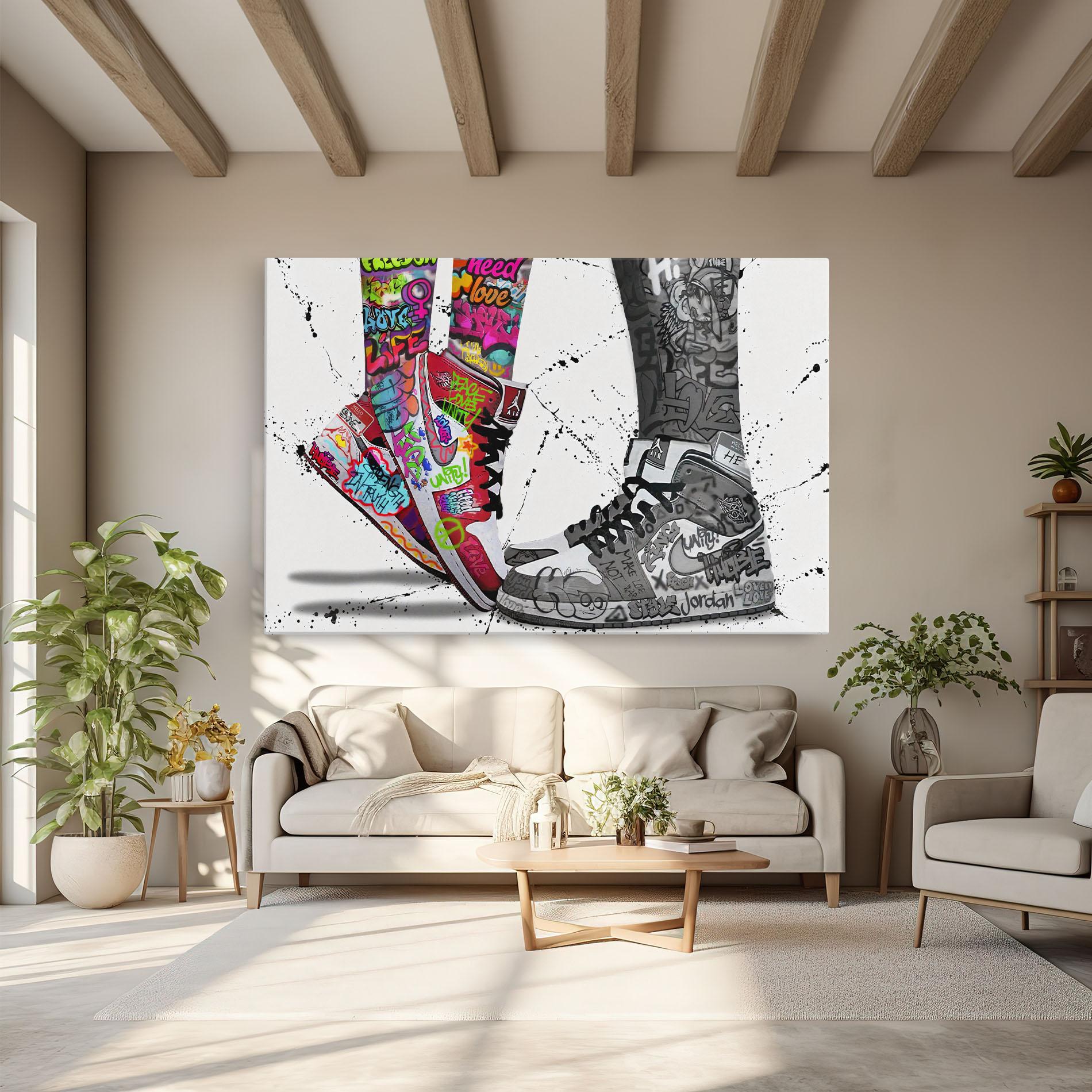 Tablou Canvas Love On My Toes mockup 6