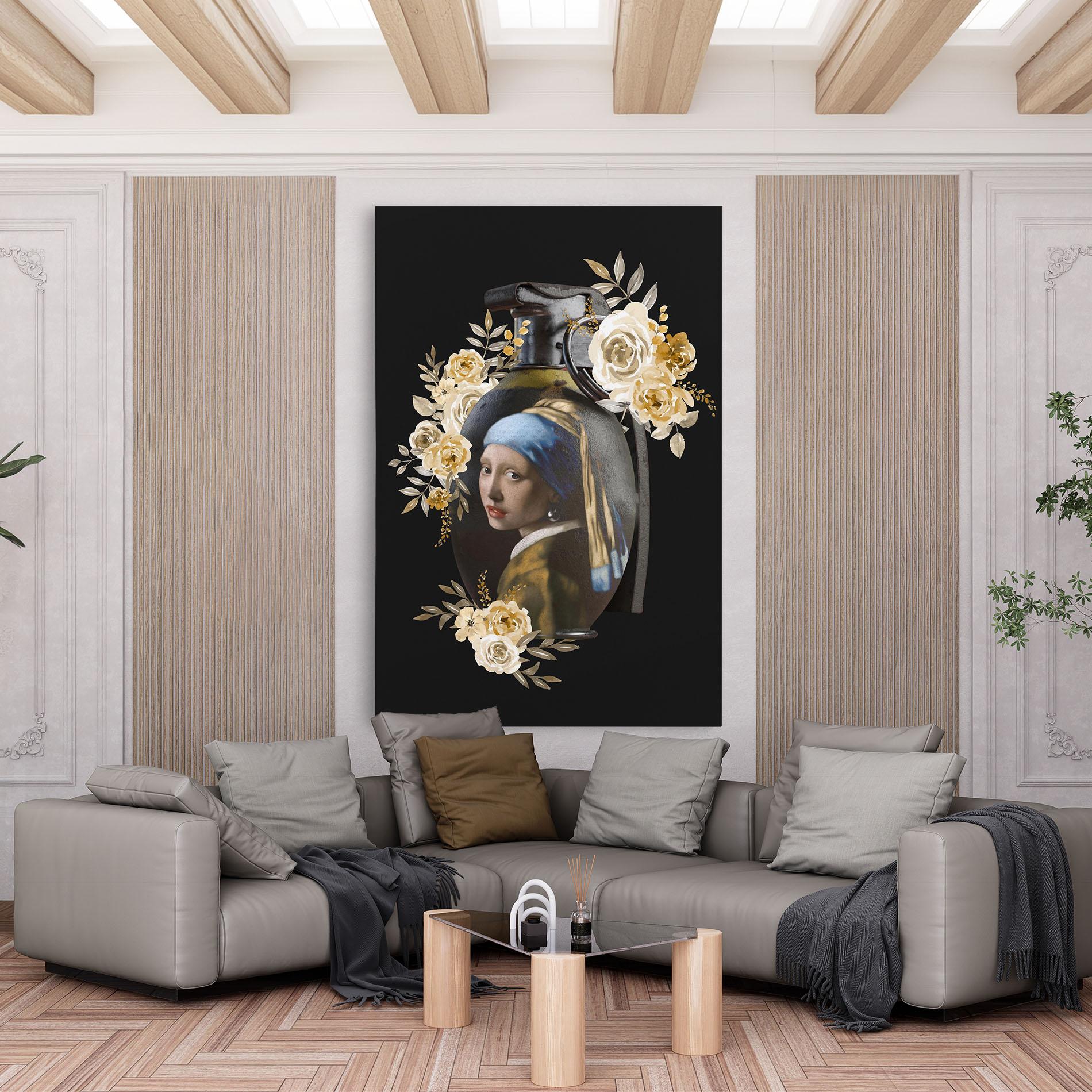 Tablou Canvas A Girl Is A Grenade mockup 6