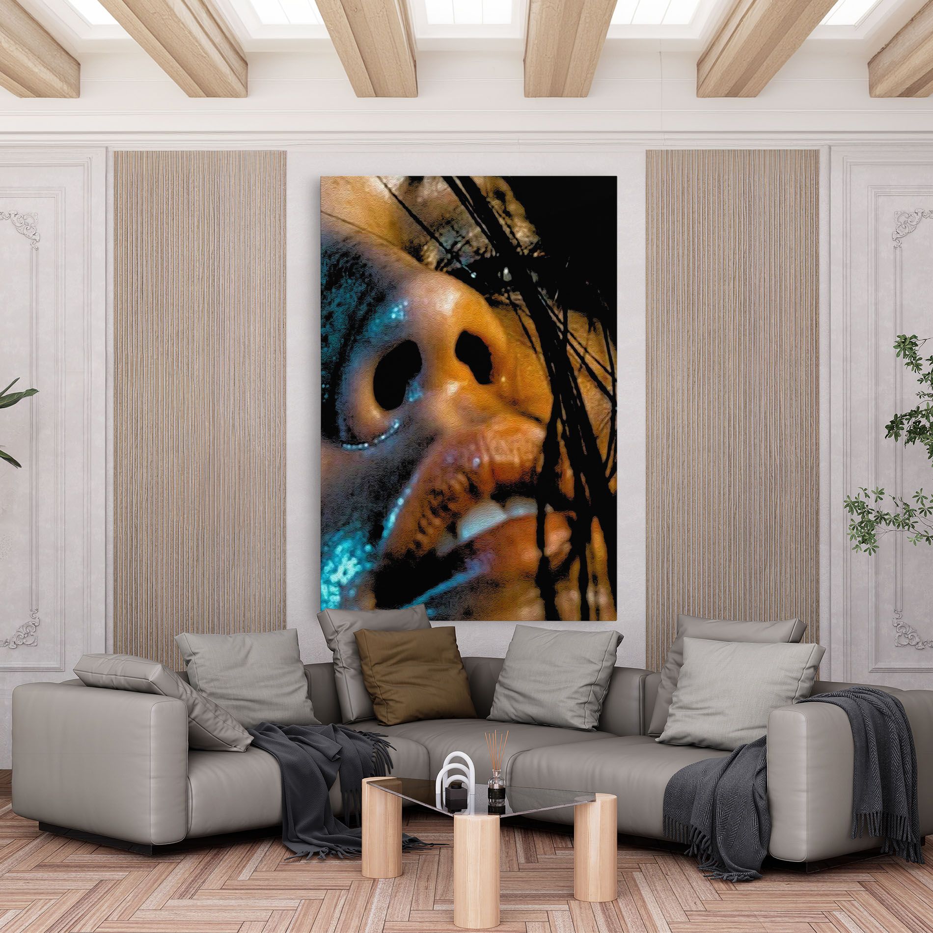 Blue Light Face mockup 6