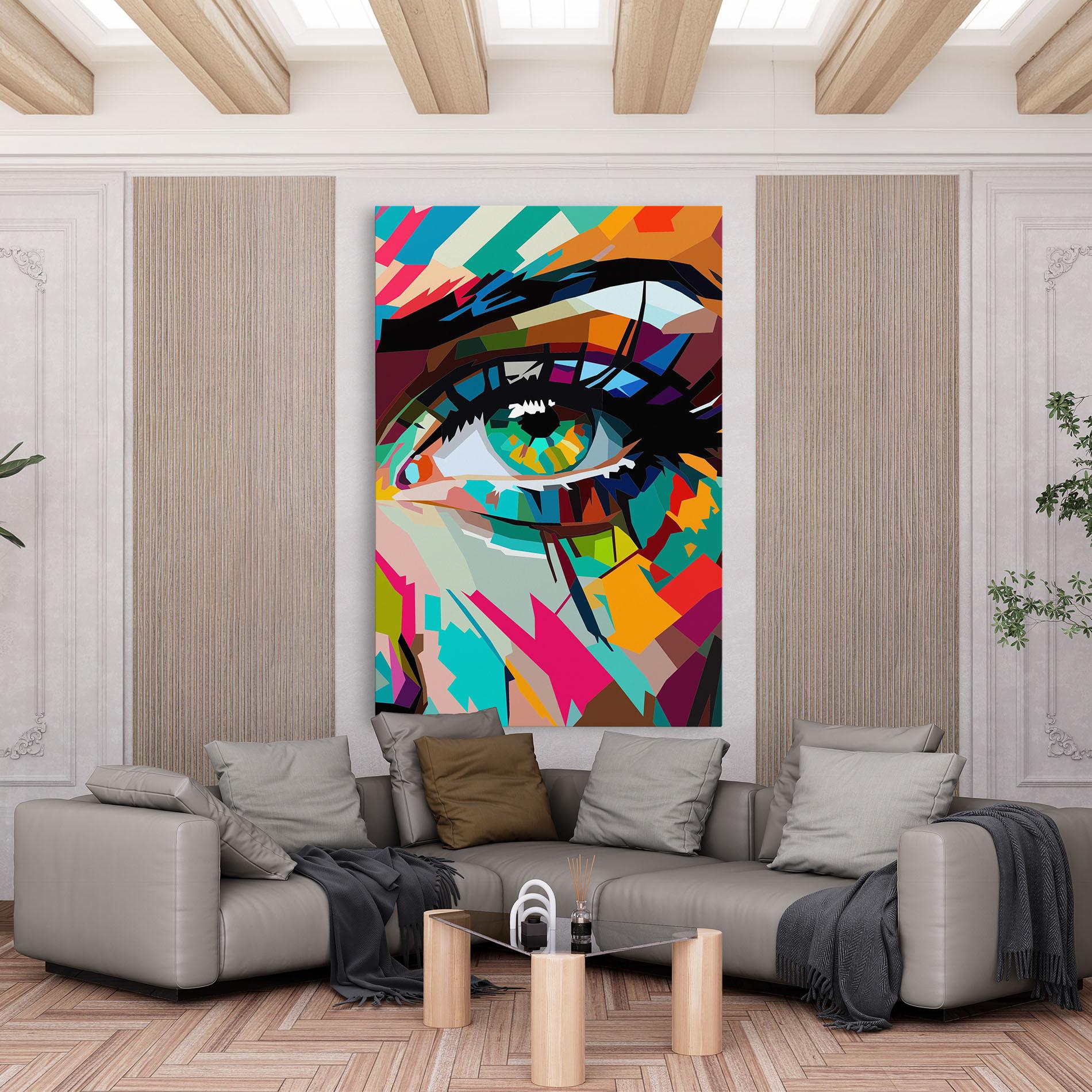 Tablou Canvas Colorful Eye mockup 6