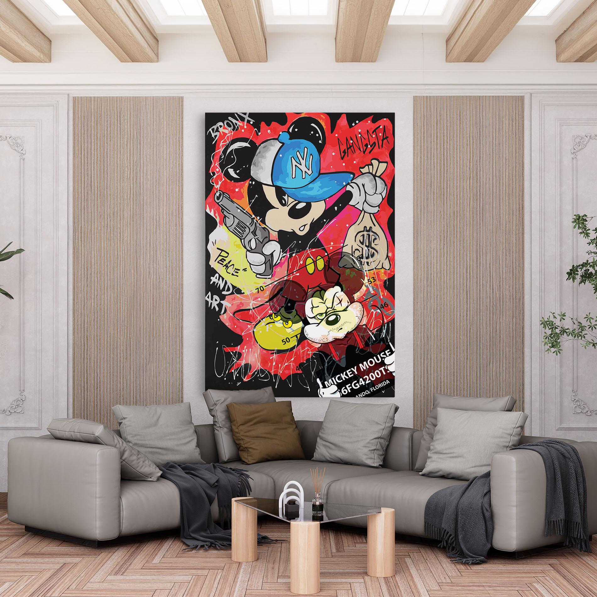 Tablou Canvas Gangsta Mickey mockup 6