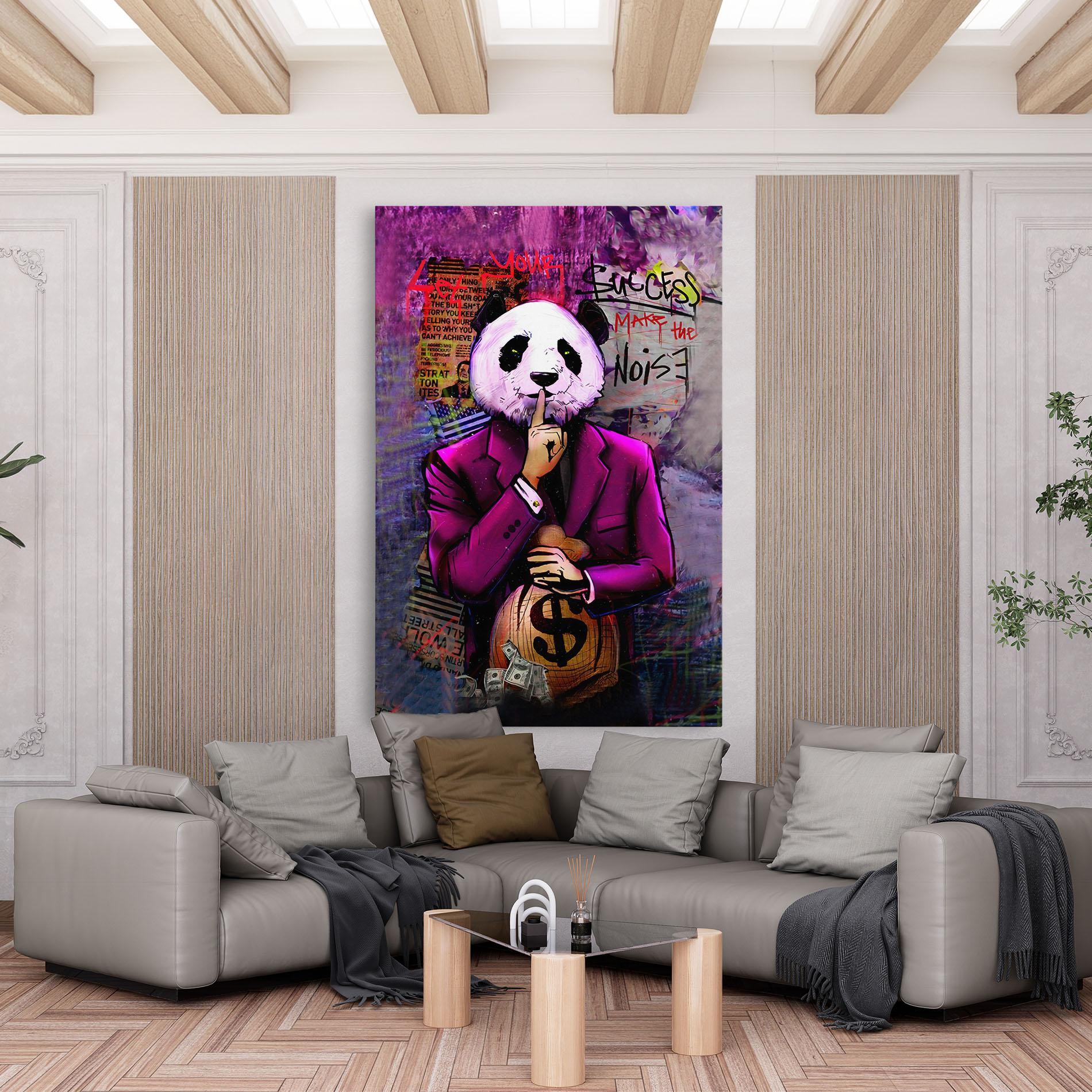 Tablou Canvas Silence Panda mockup 6