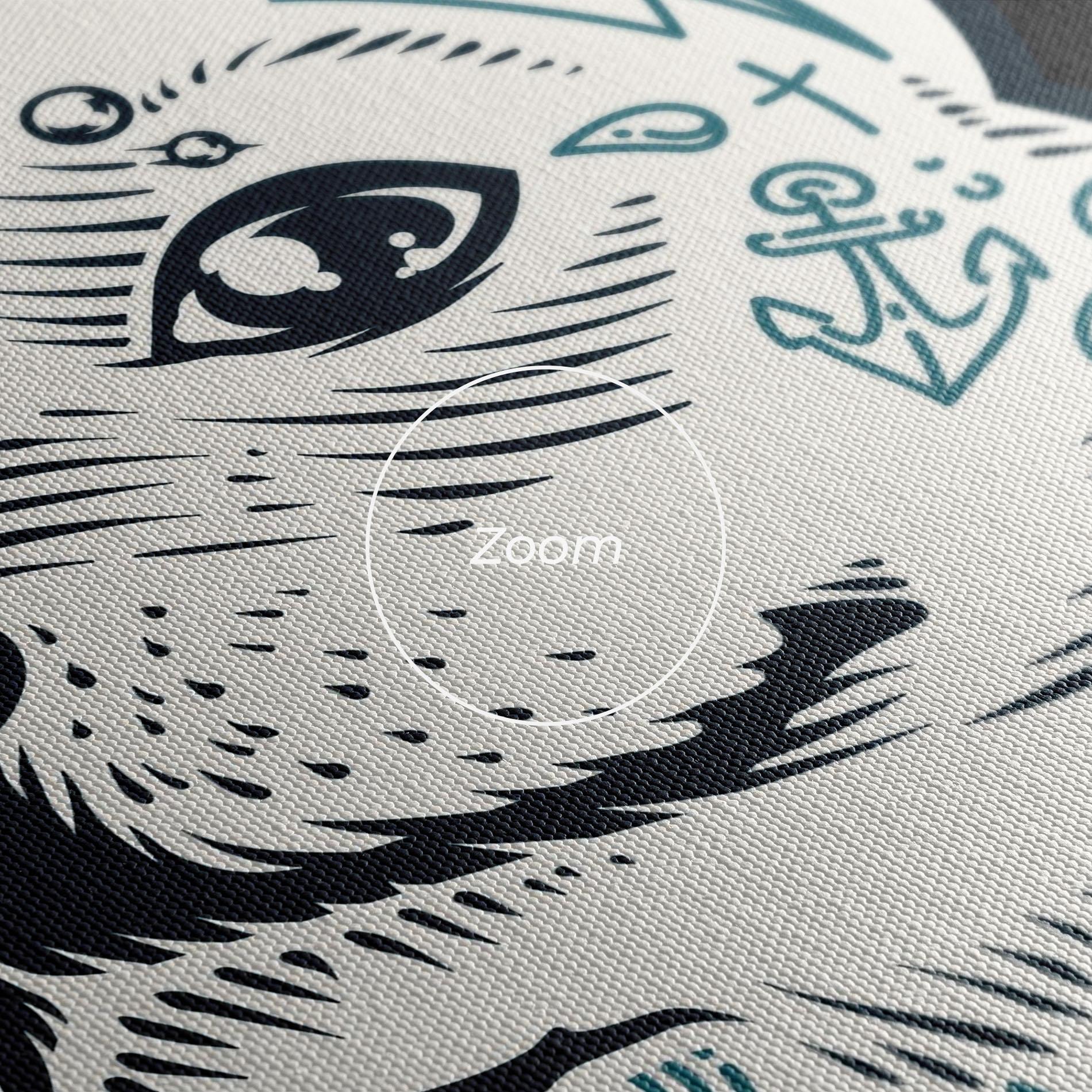 Tablou Canvas Chihuahua Tattoo mockup 3