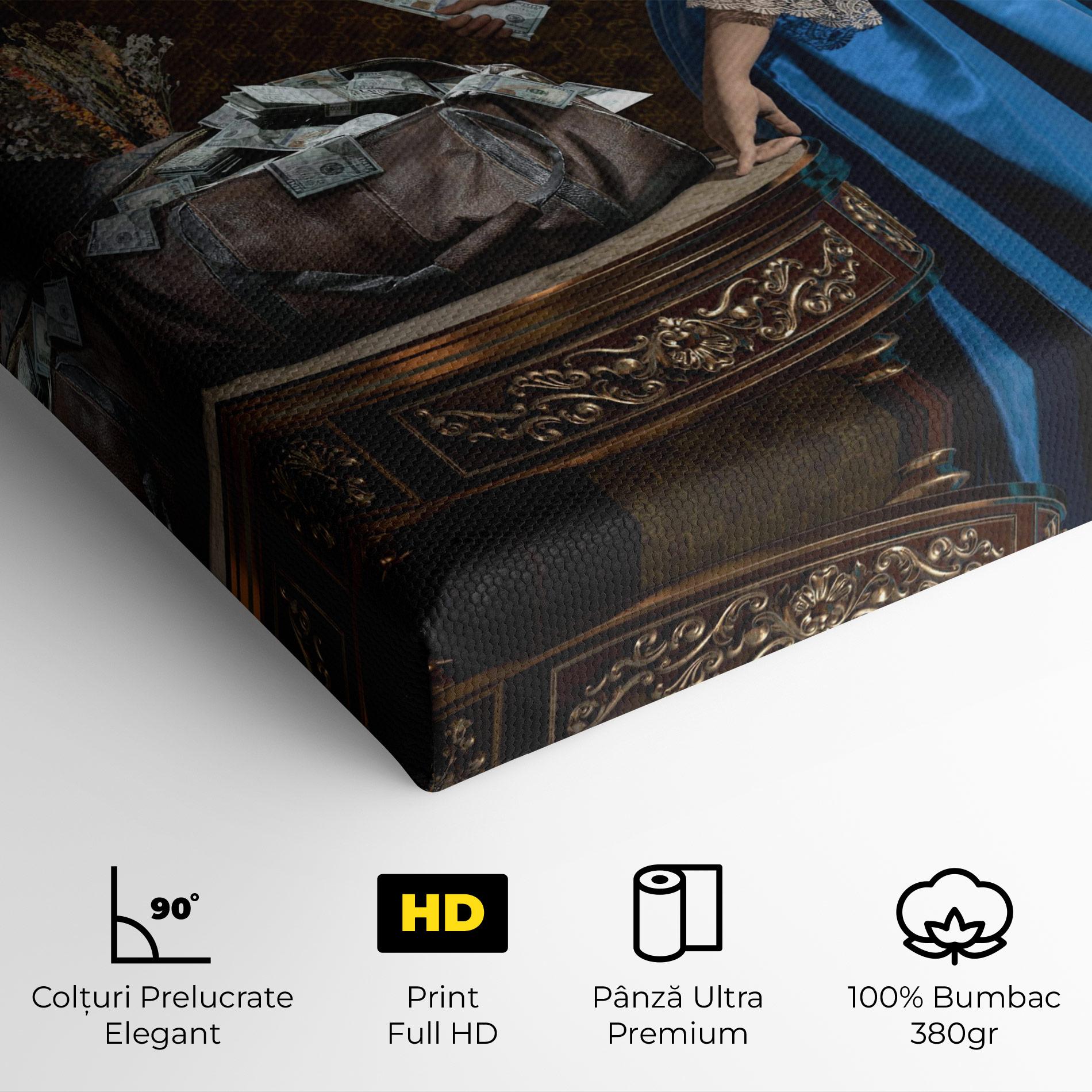 Tablou Canvas Vintage Money Heist mockup 4