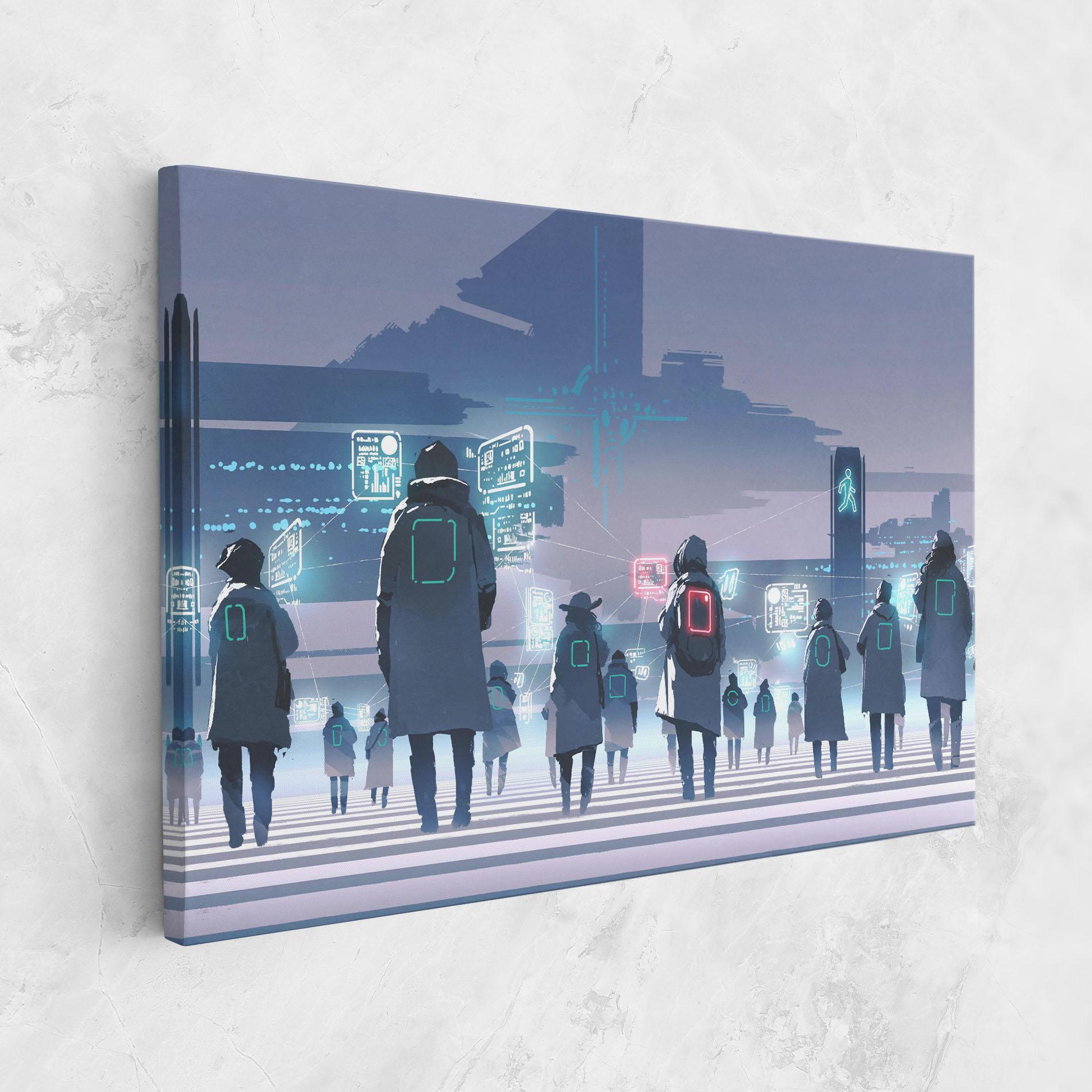 Tablou Canvas Futuristic People mockup 1