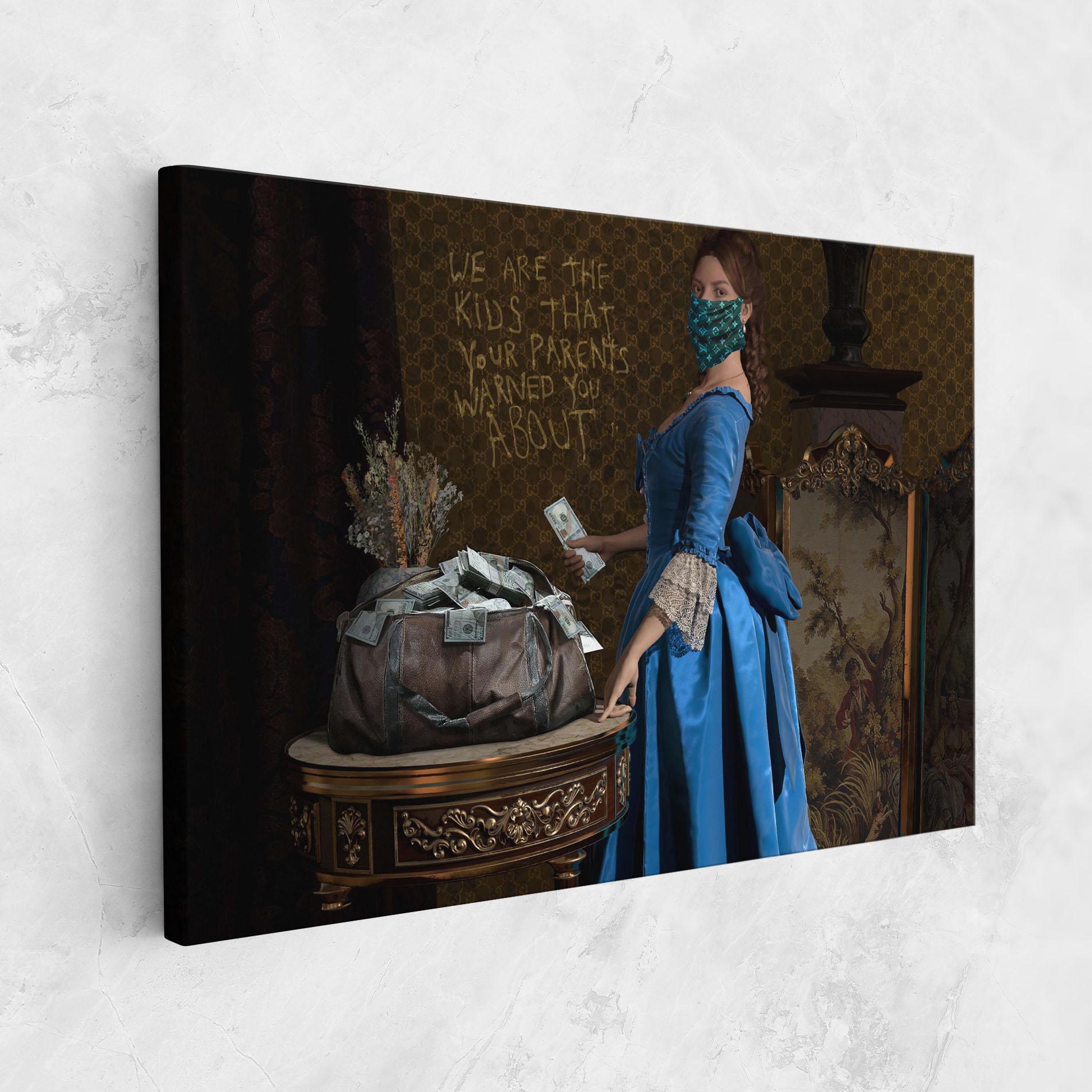 Tablou Canvas Vintage Money Heist mockup 1