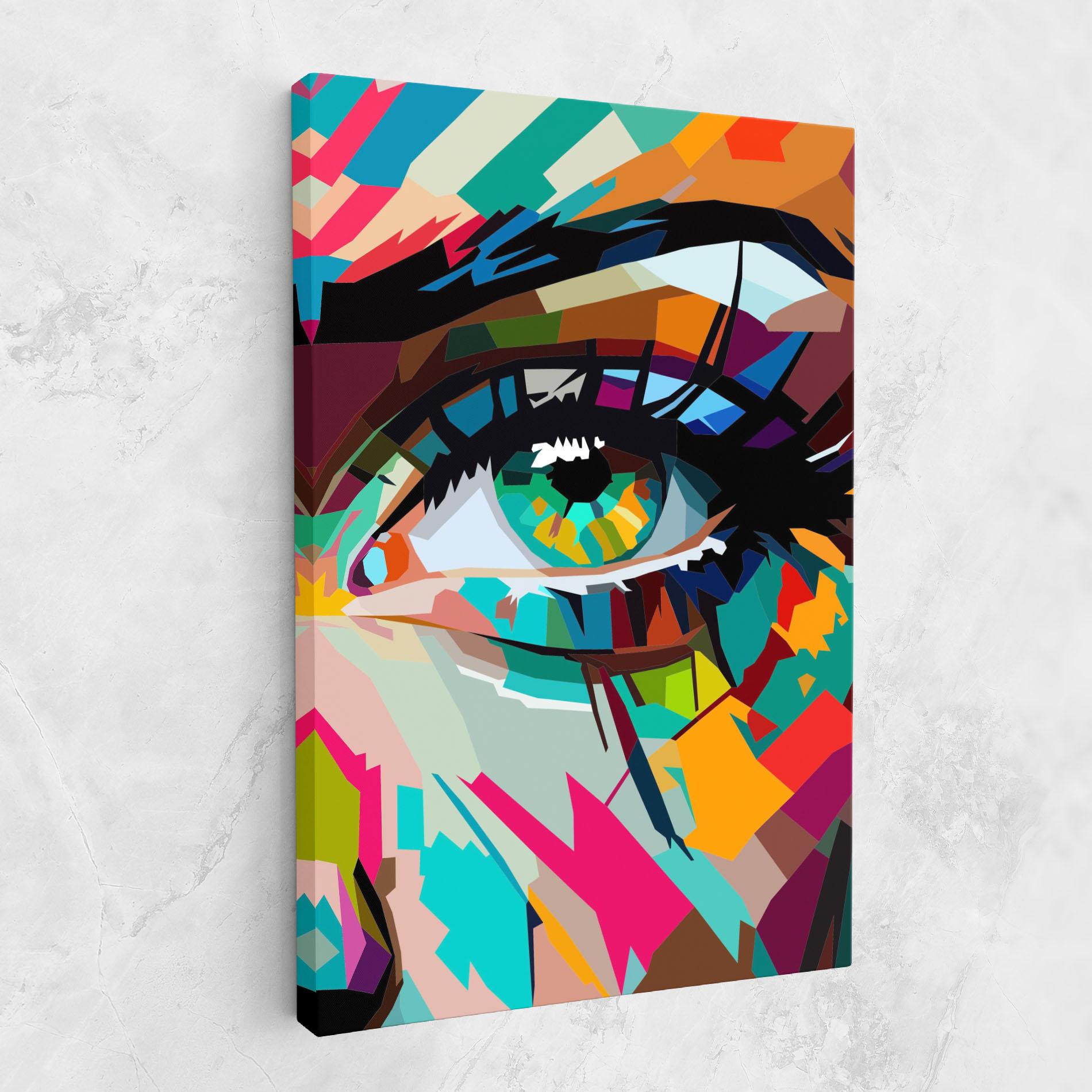 Tablou Canvas Colorful Eye mockup 1