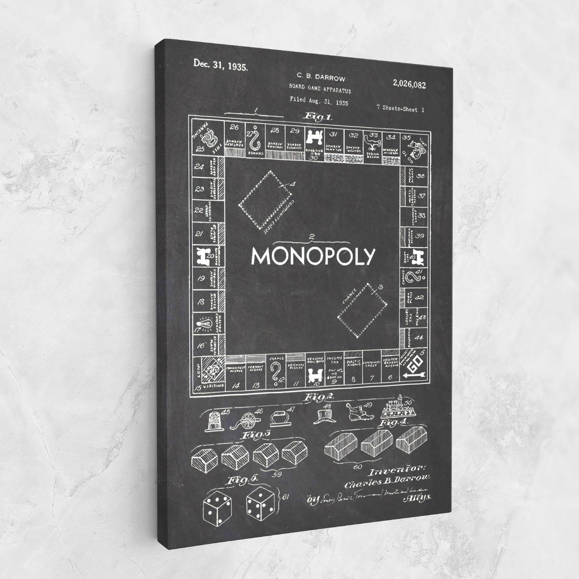 Tablou Canvas Monopoly Board mockup 1