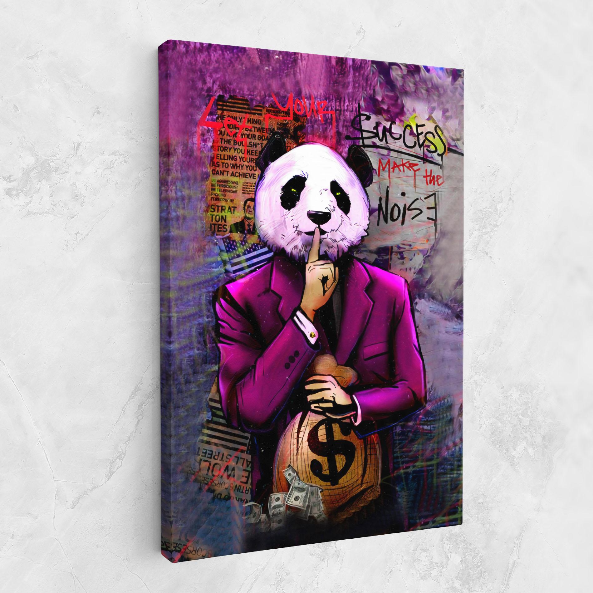 Tablou Canvas Silence Panda mockup 1