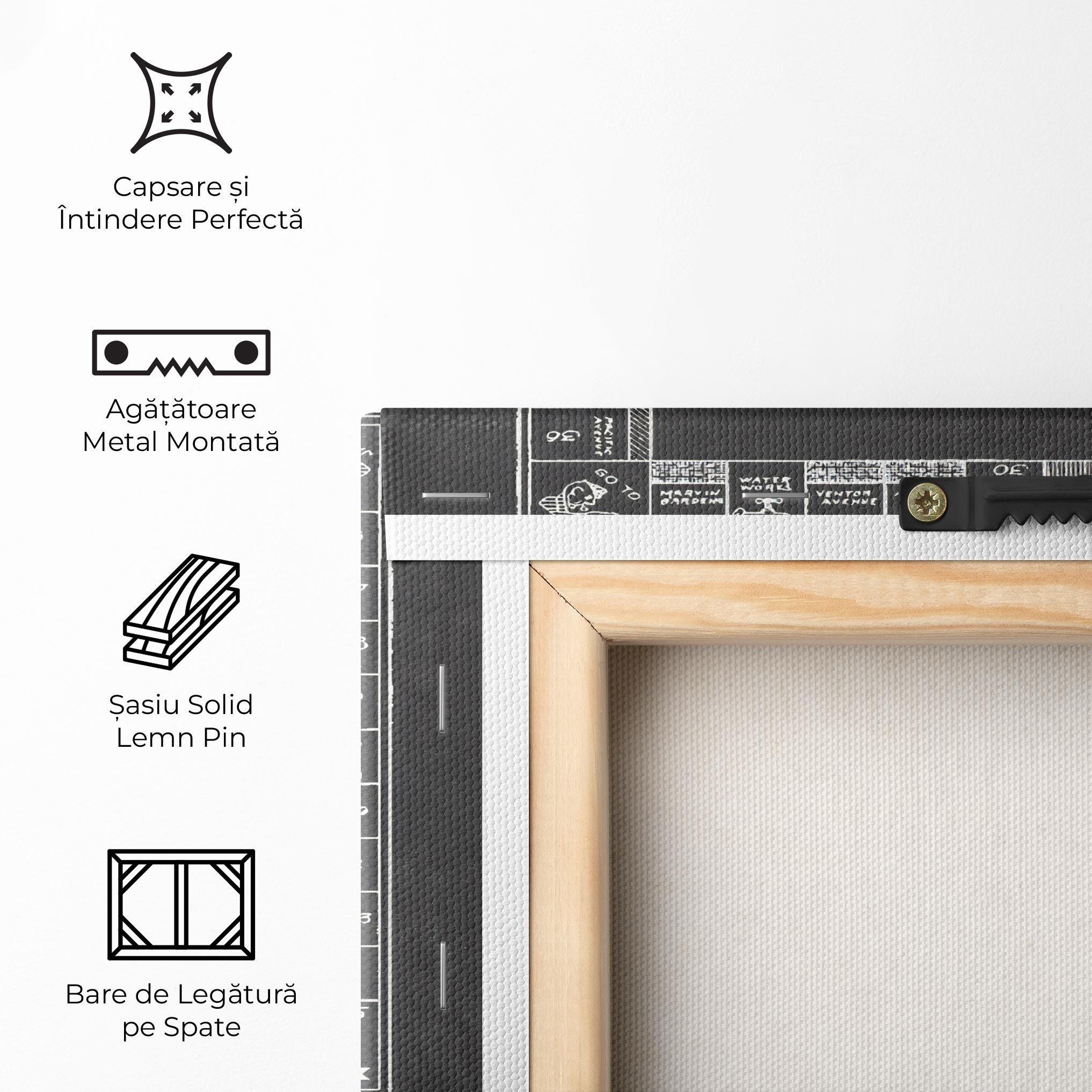 Tablou Canvas Monopoly Board mockup 5