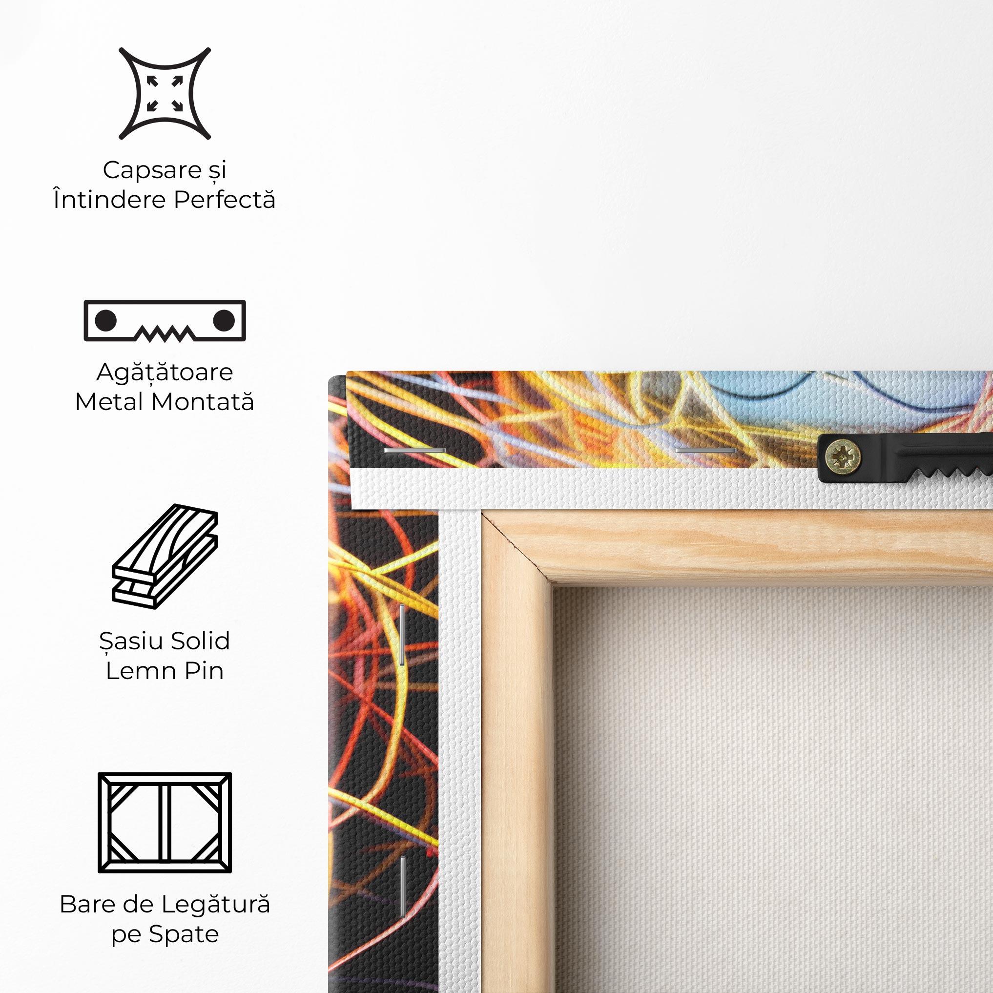 Tablou Canvas Neon Lights Hair mockup 5