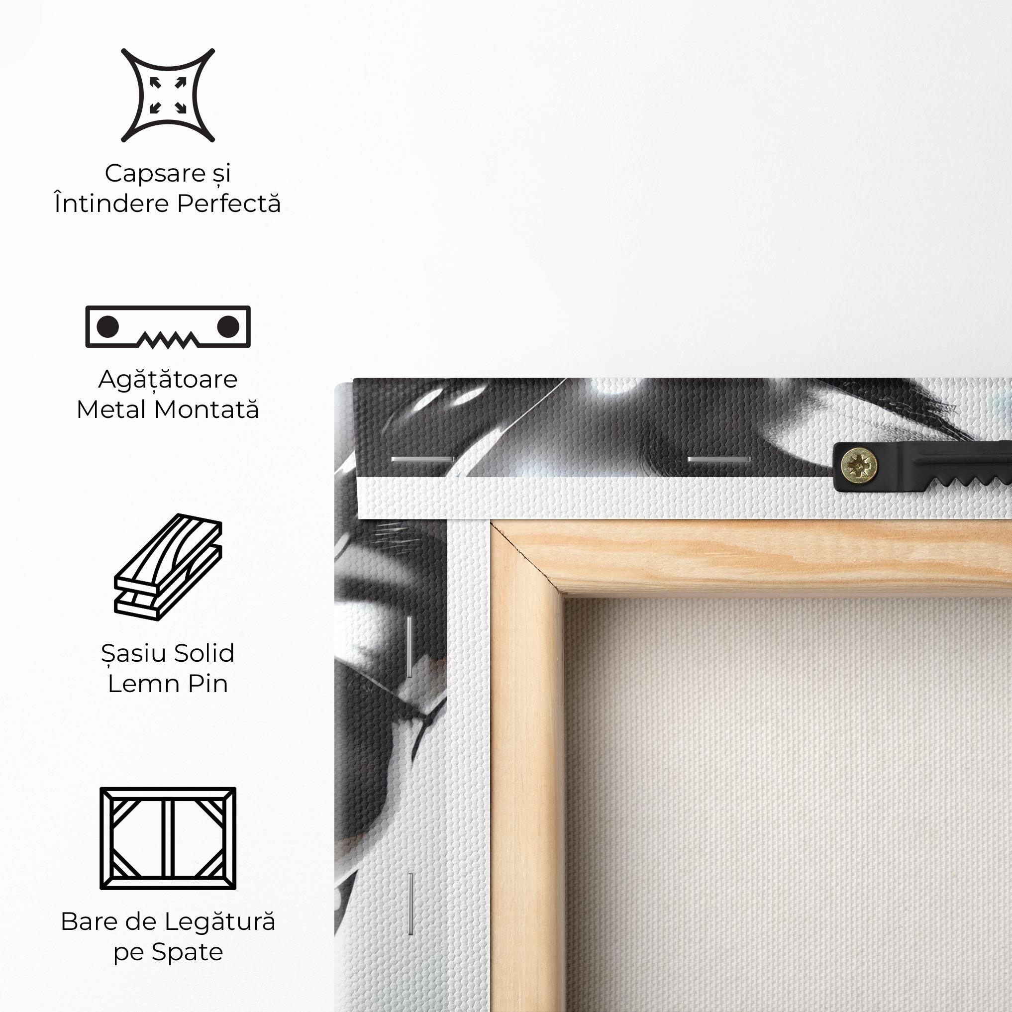 Tablou Canvas Silver Liquid Woman mockup 5