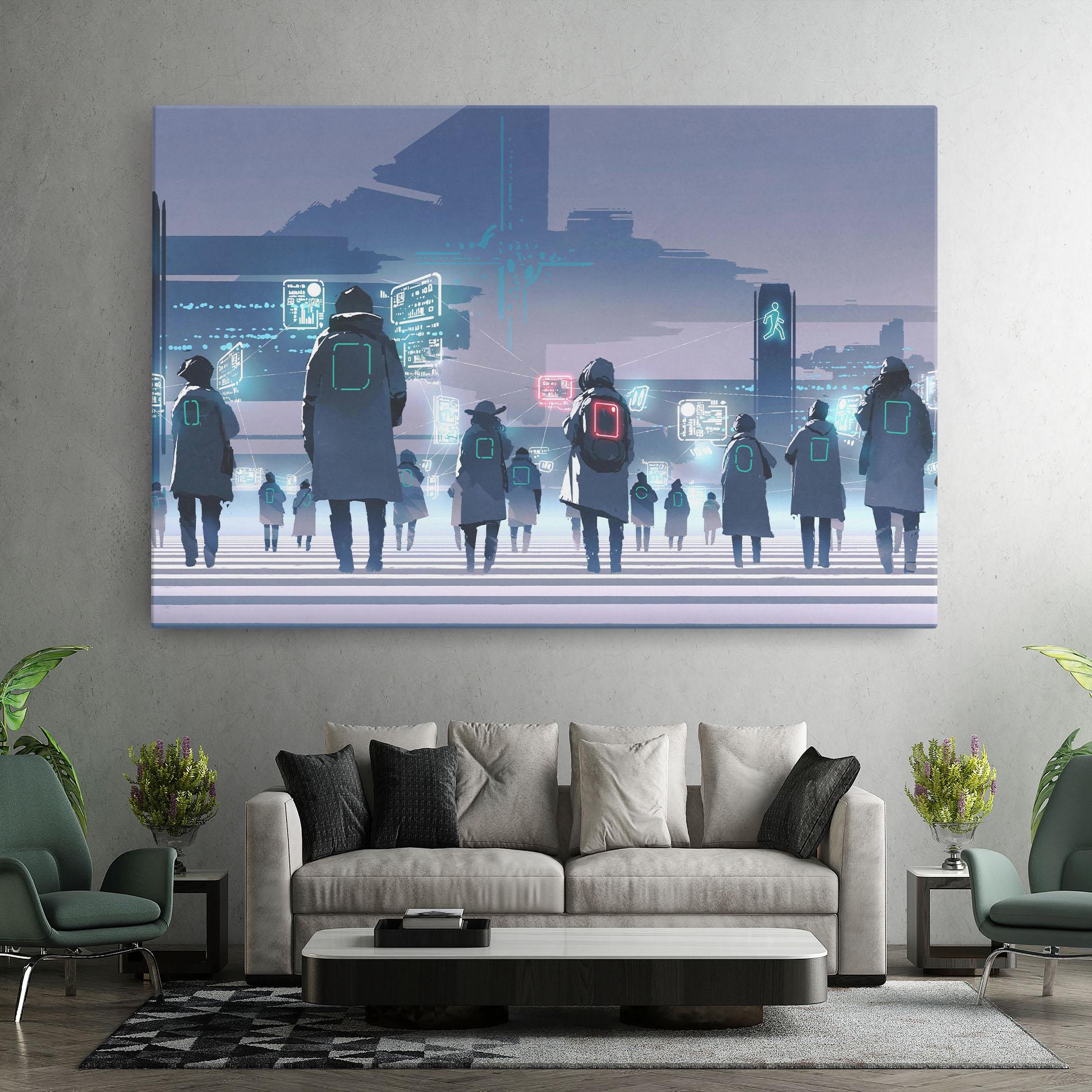 Tablou Canvas Futuristic People mockup 7