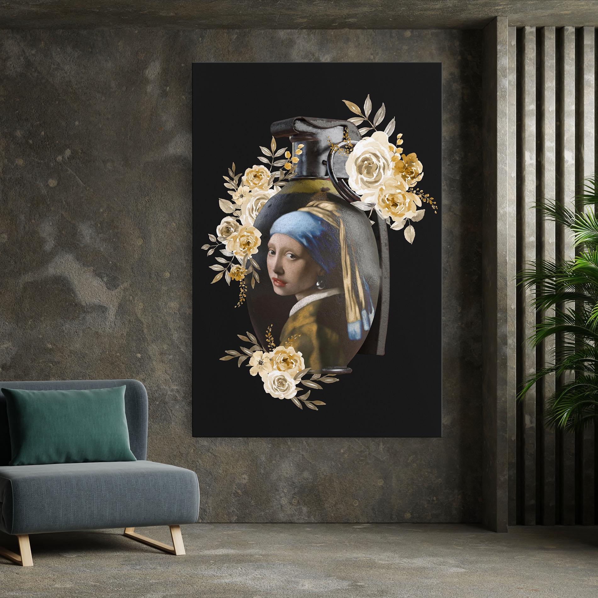 Tablou Canvas A Girl Is A Grenade mockup 7