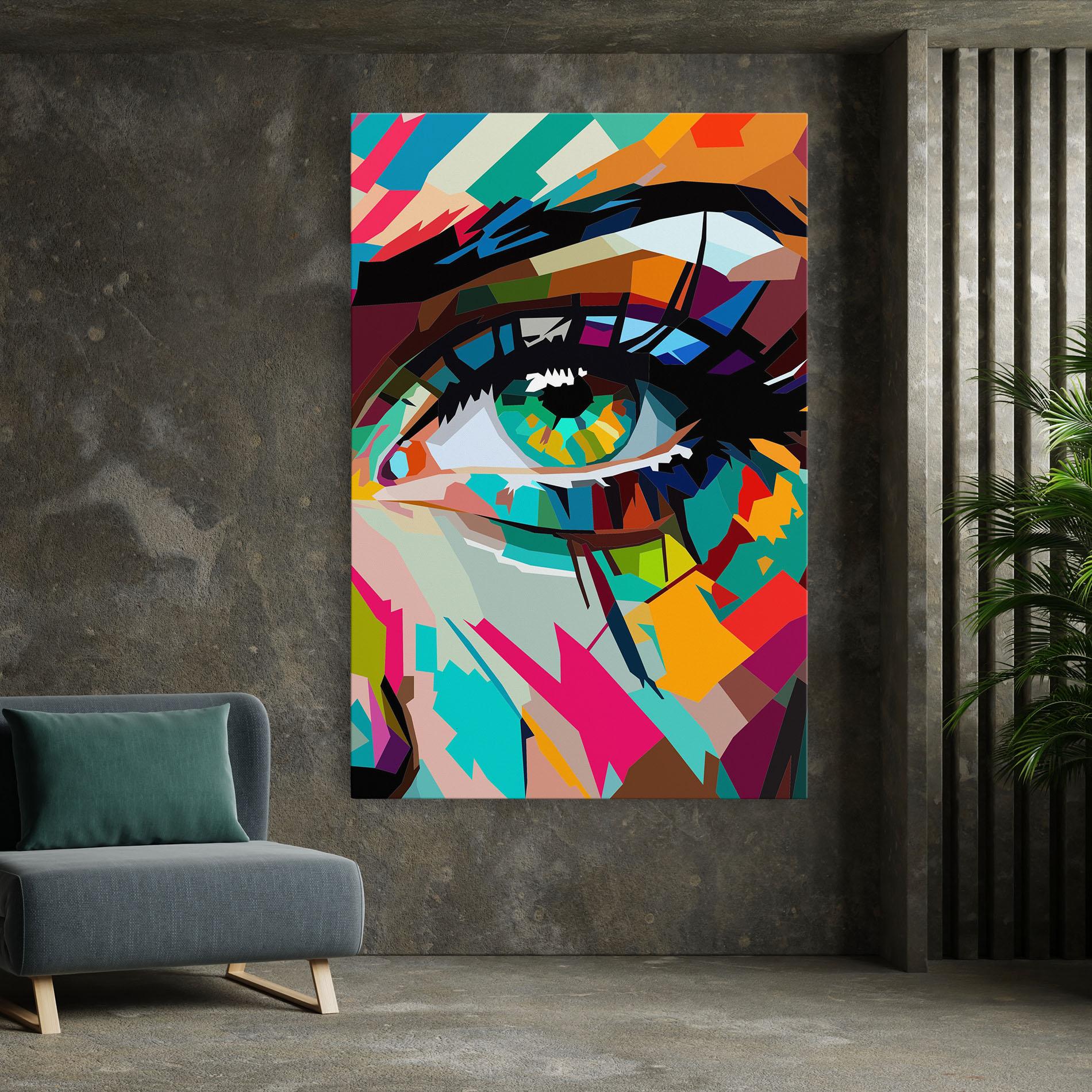 Tablou Canvas Colorful Eye mockup 7