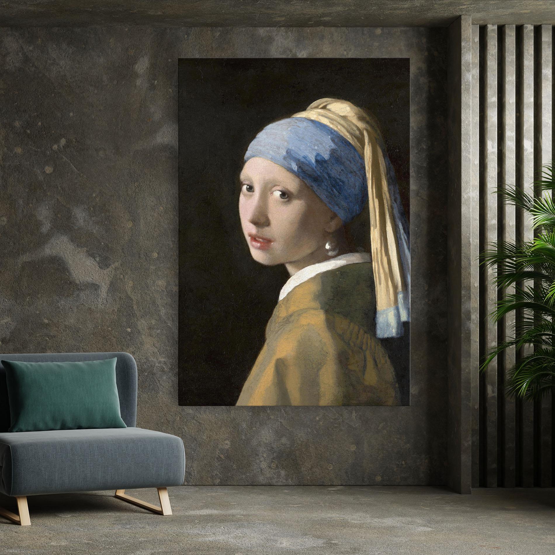 Tablou Canvas Girl With A Pearl mockup 7