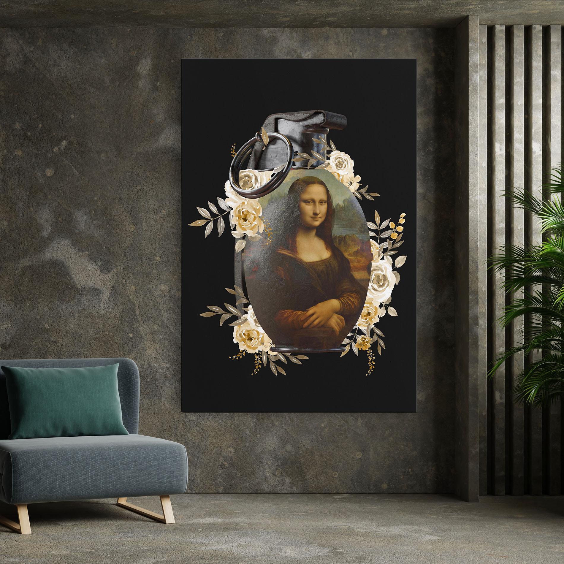 Tablou Canvas Monalisa Bomb mockup 7