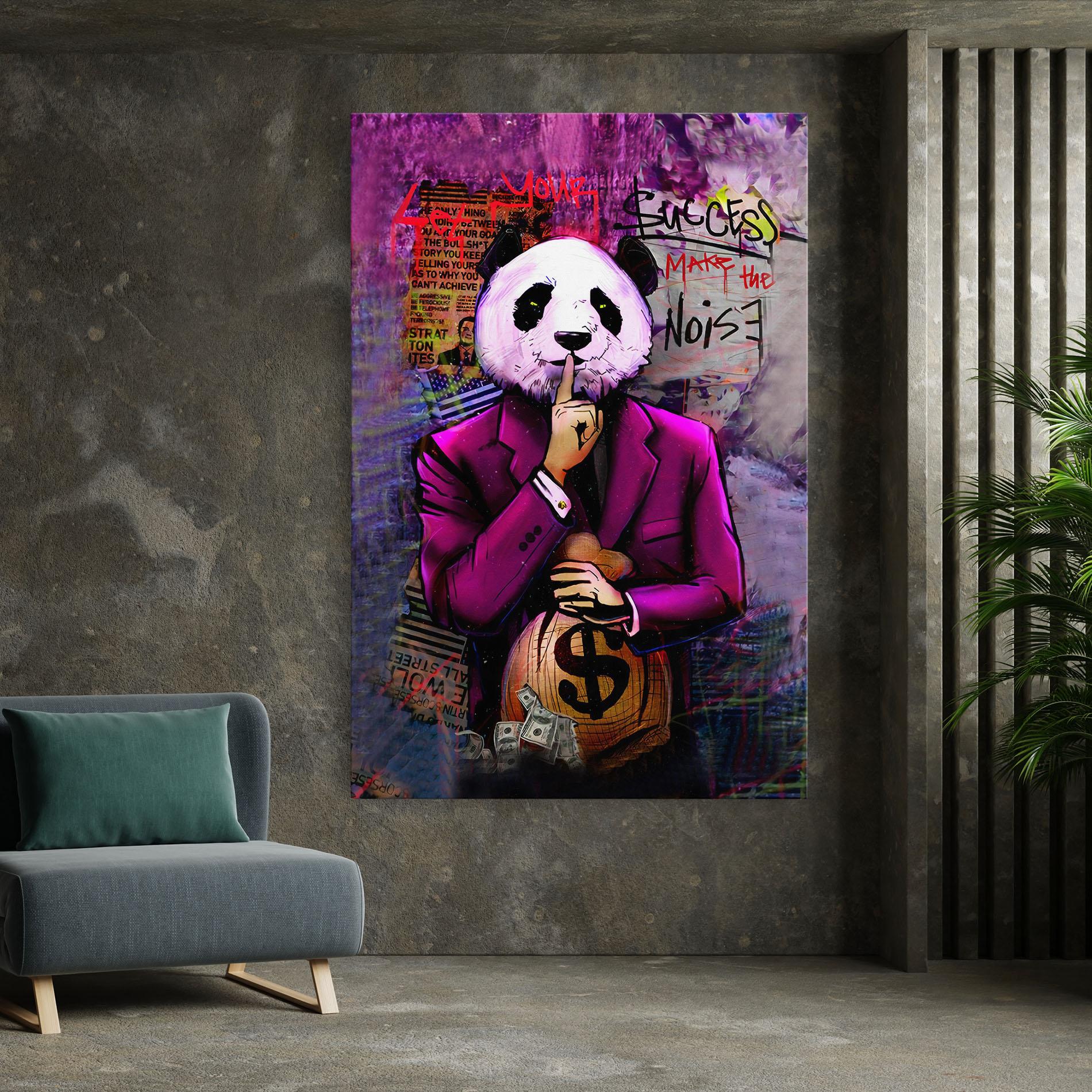 Tablou Canvas Silence Panda mockup 7