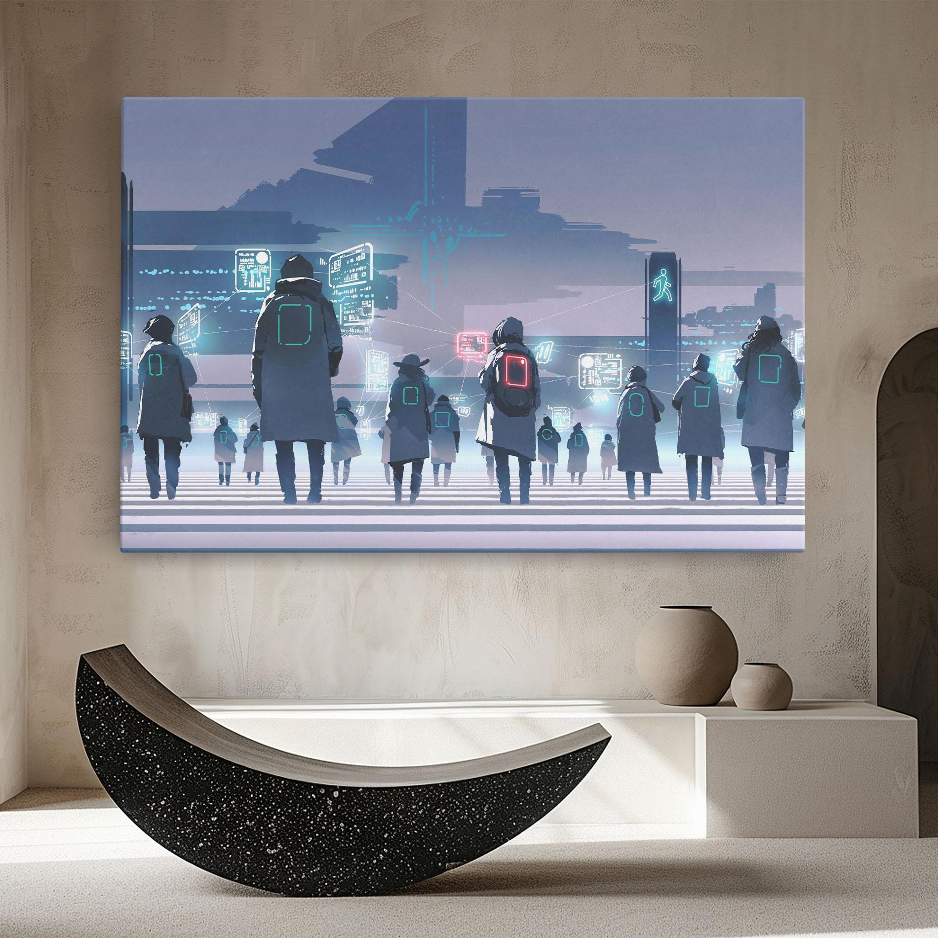 Tablou Canvas Futuristic People mockup 8