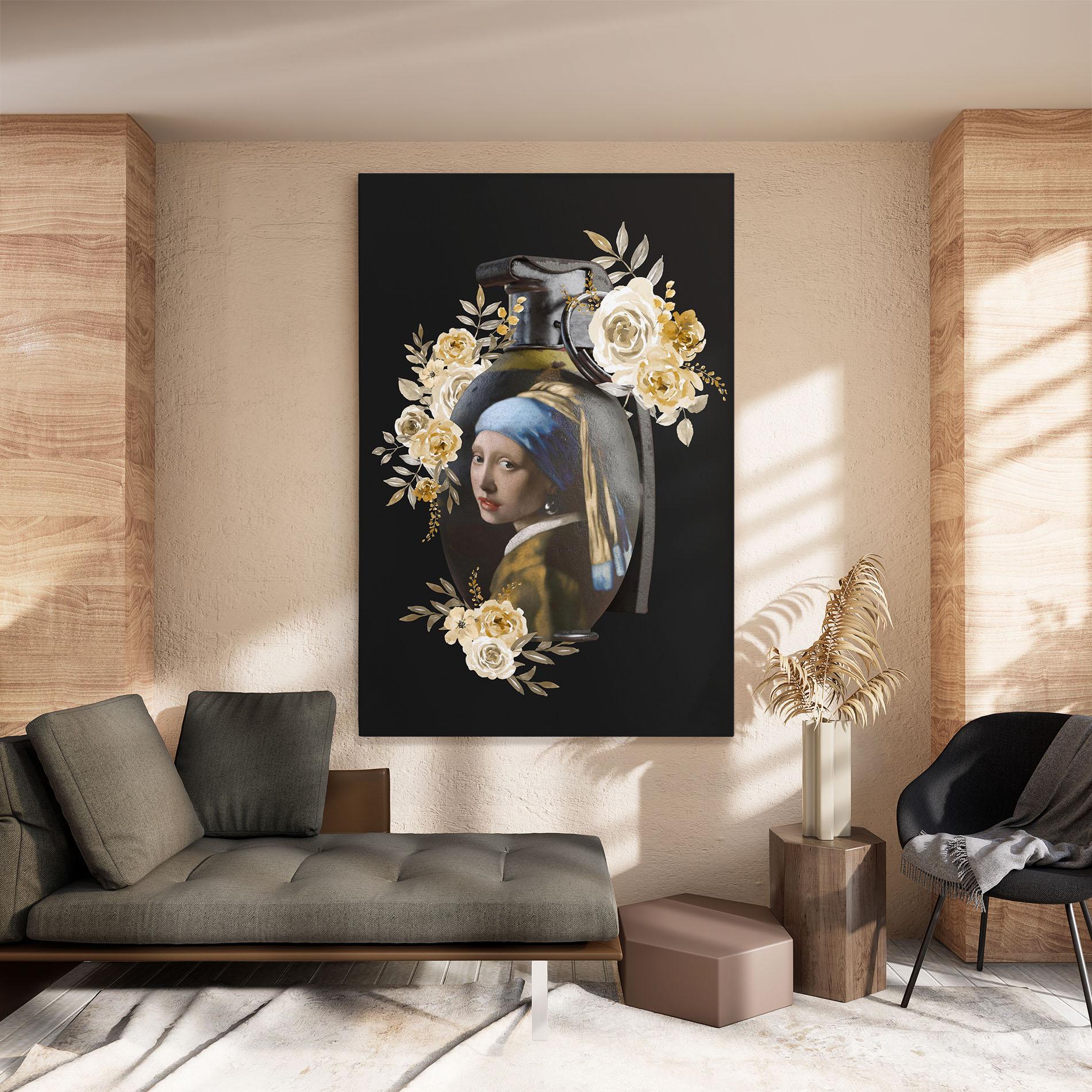 Tablou Canvas A Girl Is A Grenade mockup 8