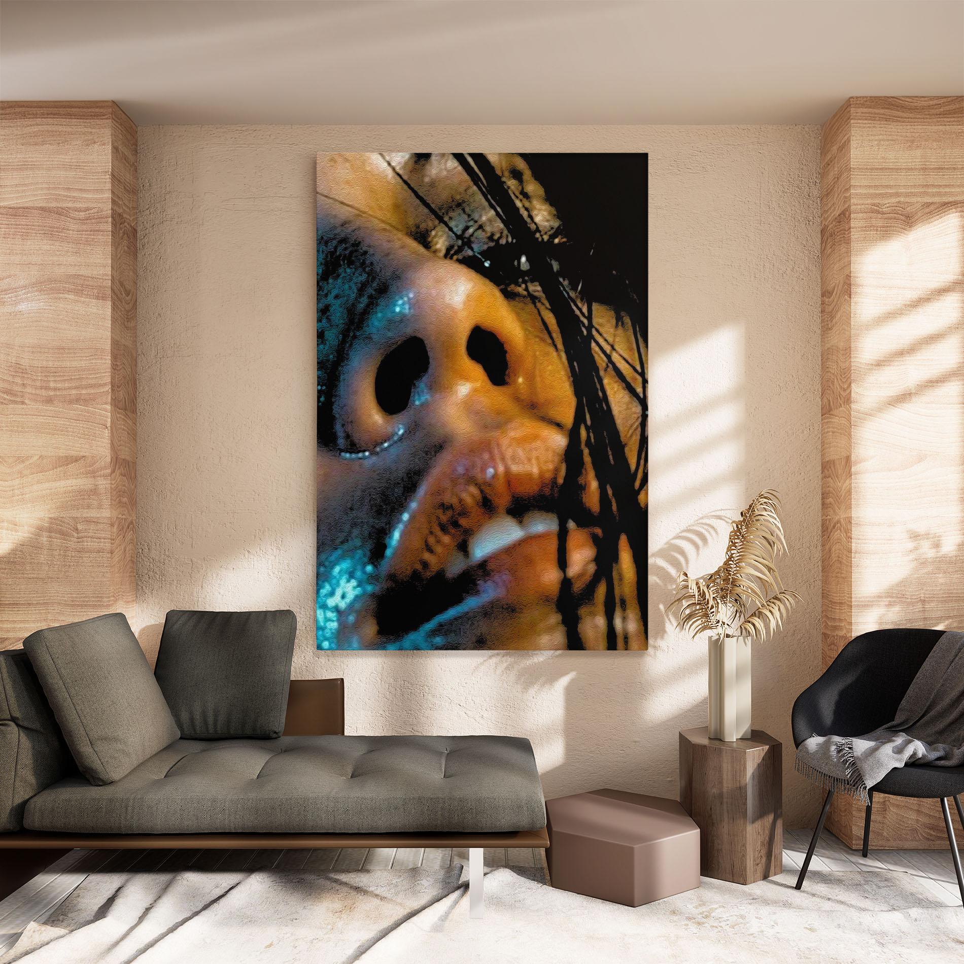 Tablou Canvas Blue Light Face mockup 8