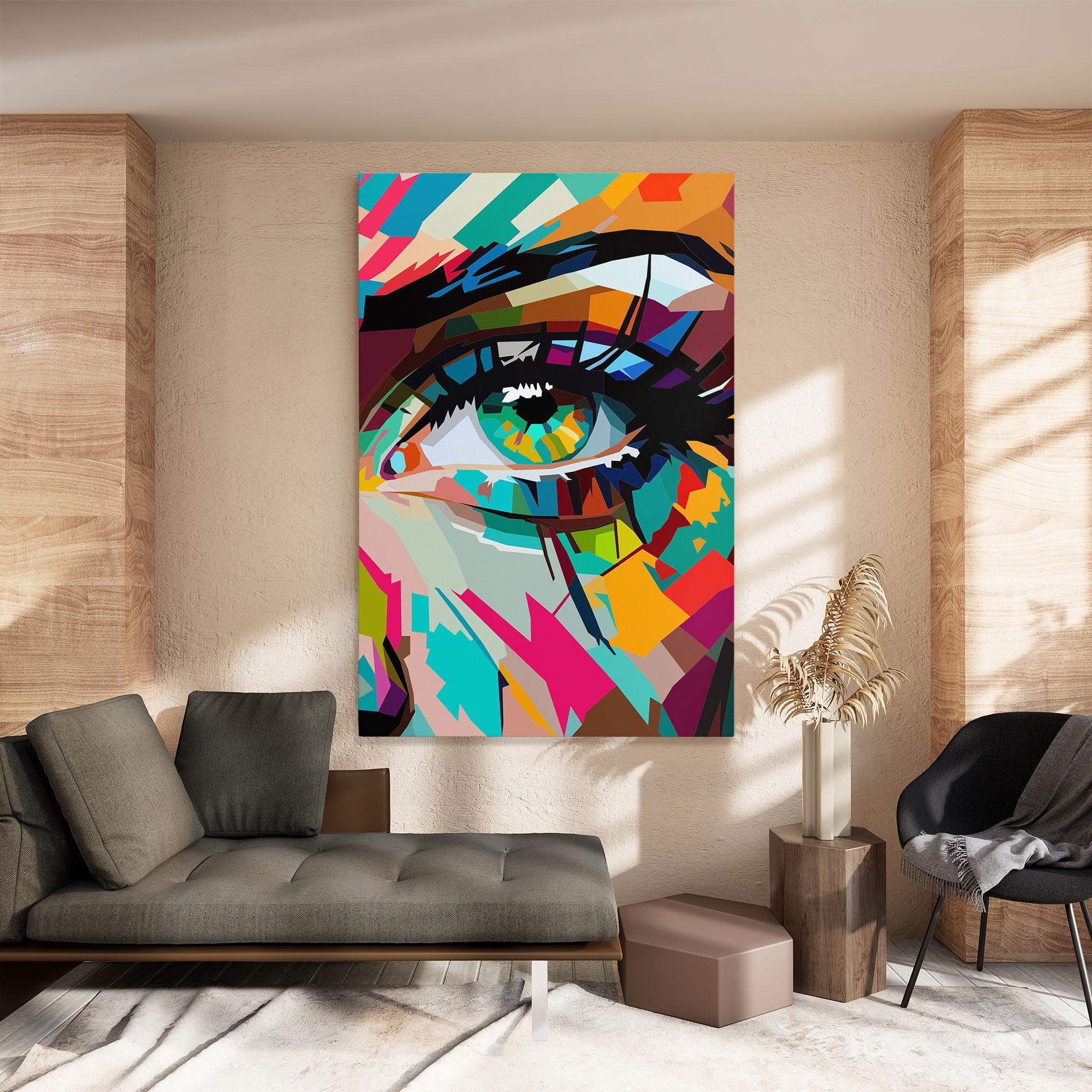 Tablou Canvas Colorful Eye mockup 8