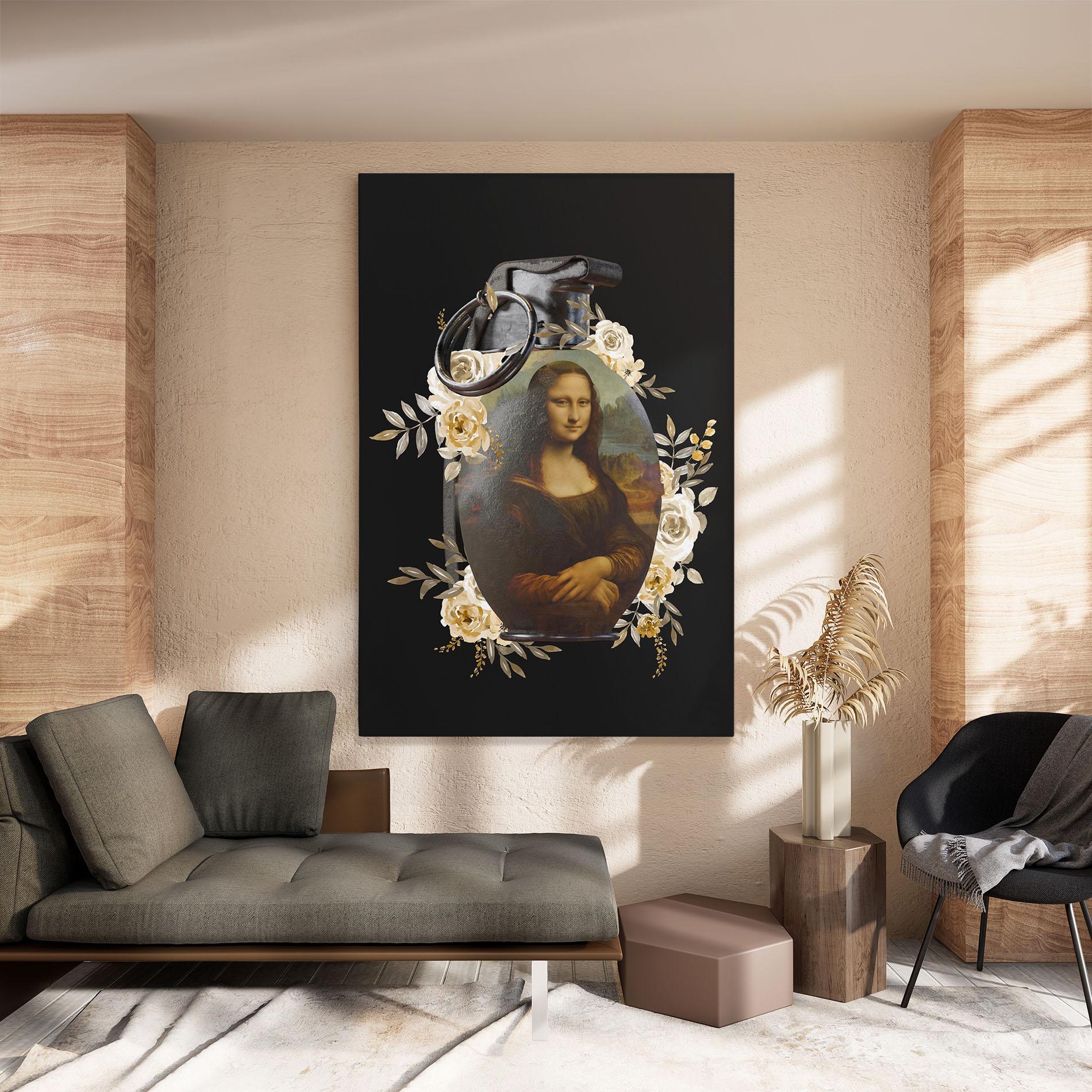 Tablou Canvas Monalisa Bomb mockup 8