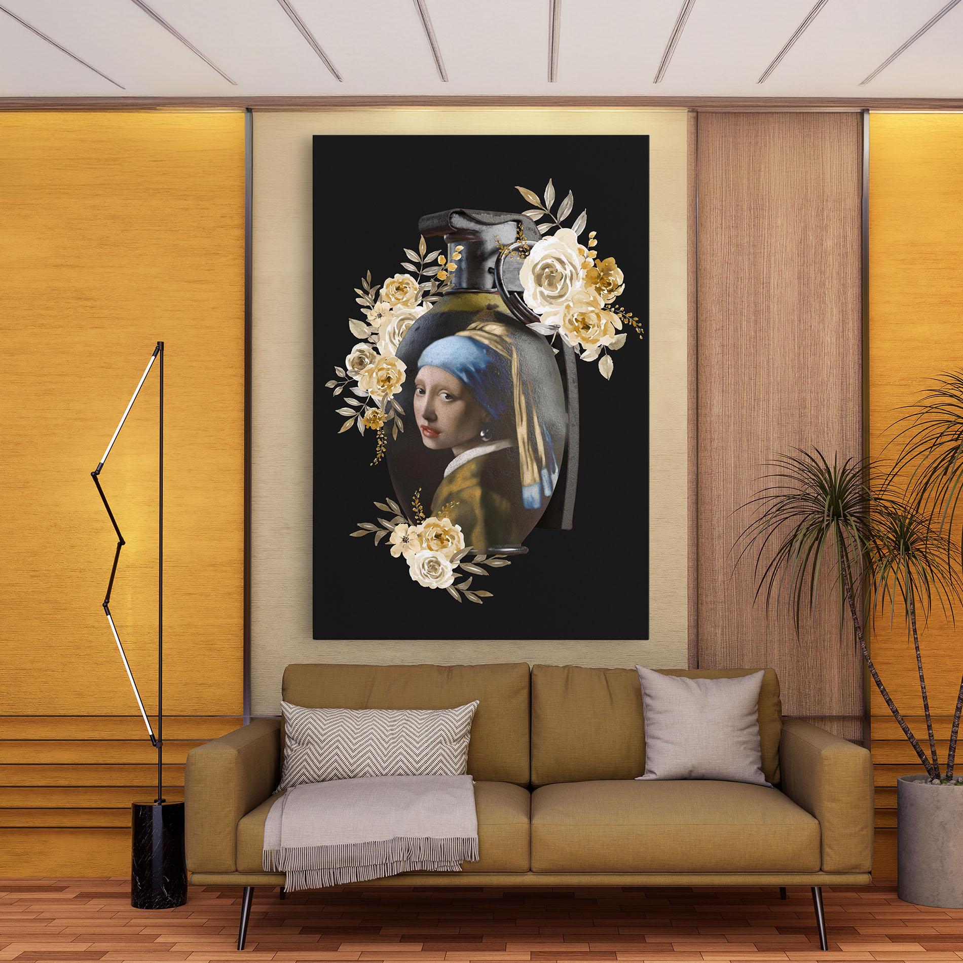 Tablou Canvas A Girl Is A Grenade mockup 9