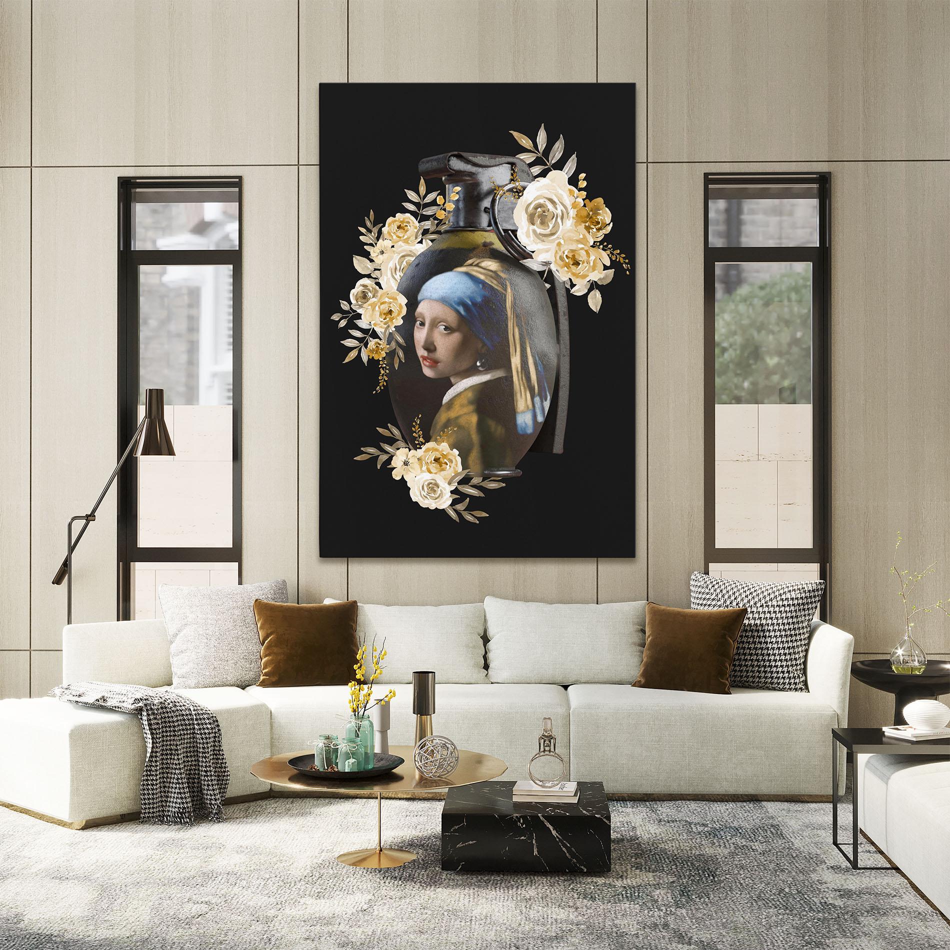 Tablou Canvas A Girl Is A Grenade mockup 2