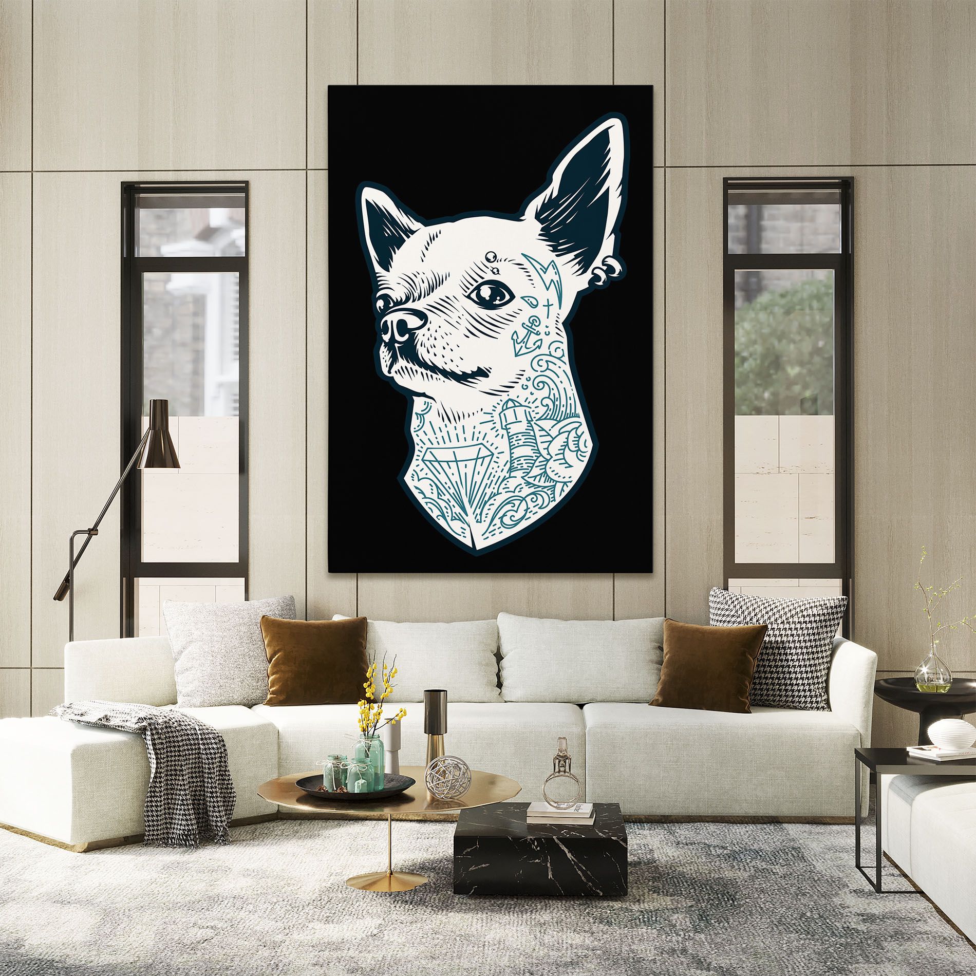 Chihuahua Tattoo mockup 2