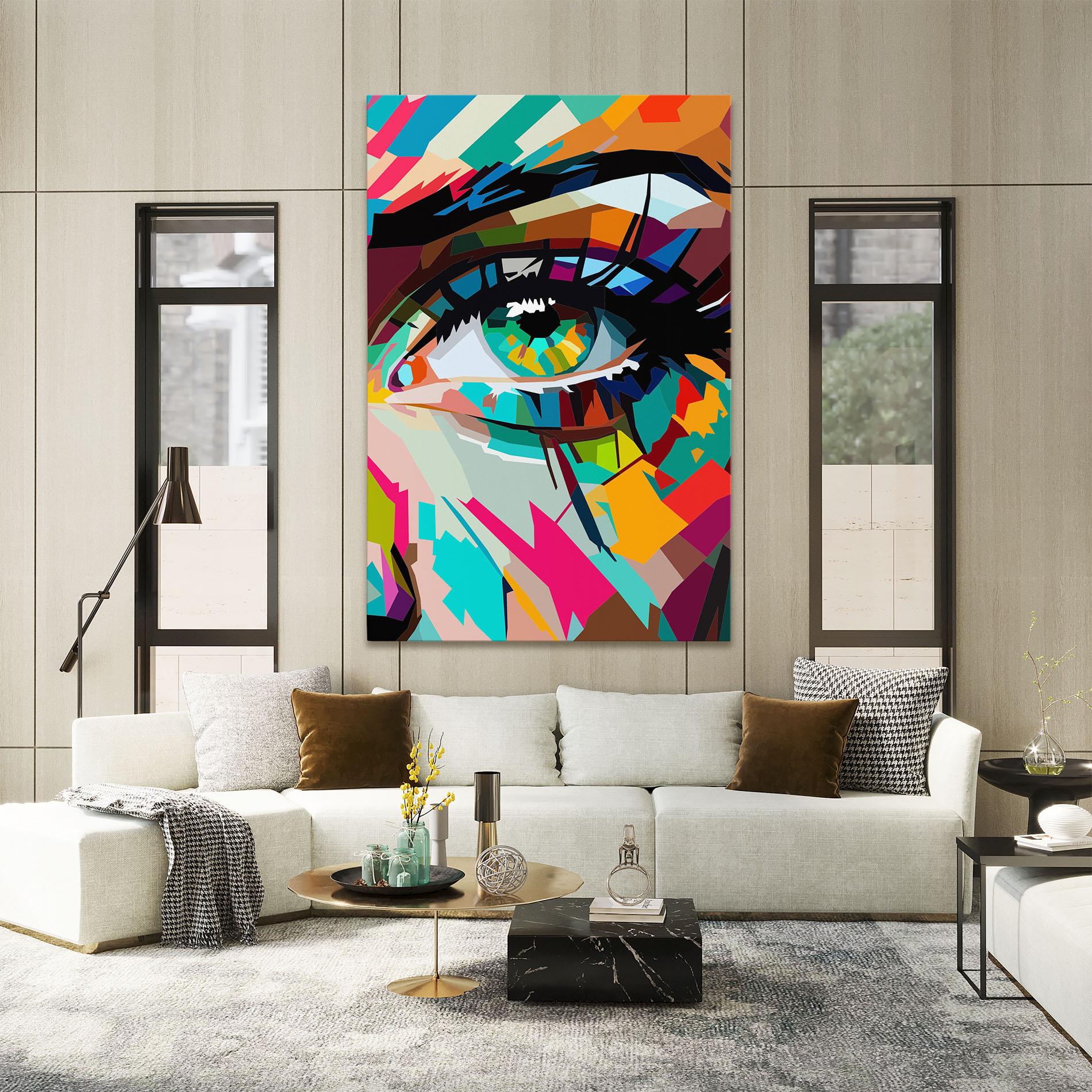 Tablou Canvas Colorful Eye mockup 2