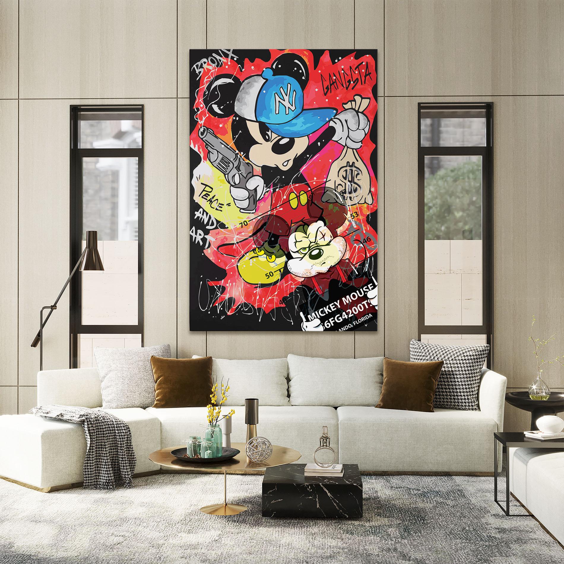 Tablou Canvas Gangsta Mickey mockup 2