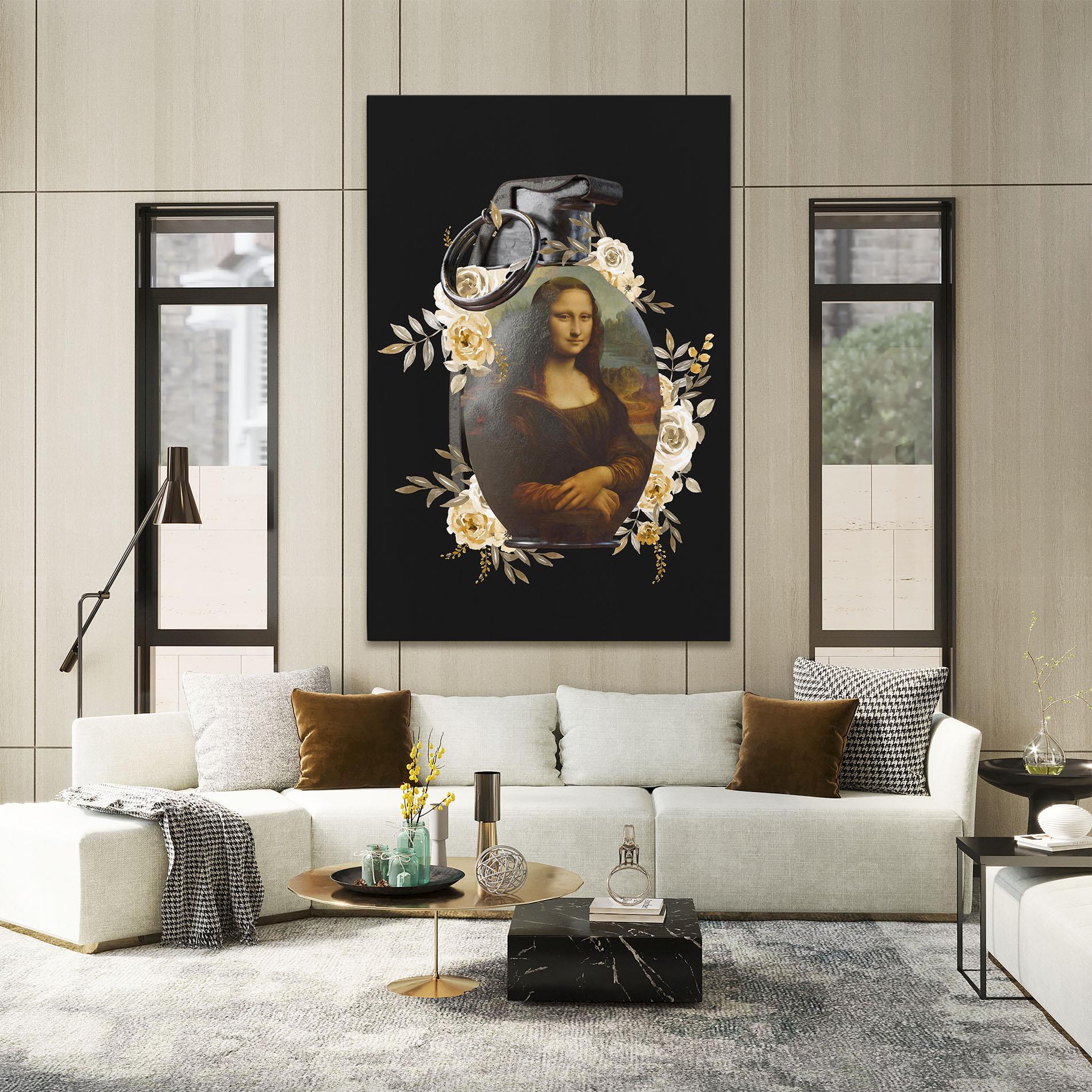 Tablou Canvas Monalisa Bomb mockup 2
