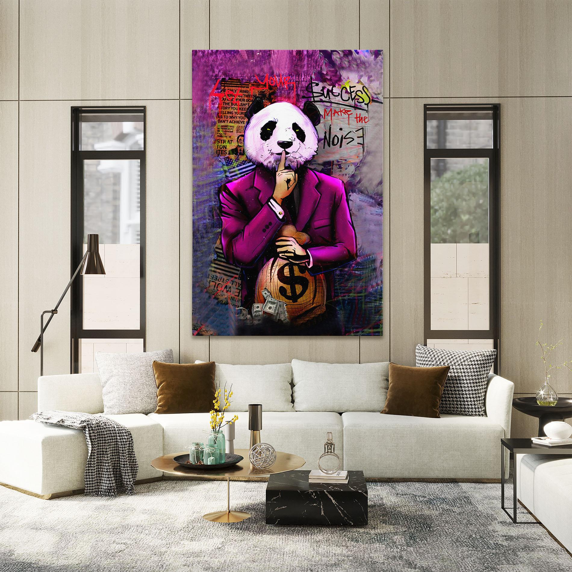 Tablou Canvas Silence Panda mockup 2