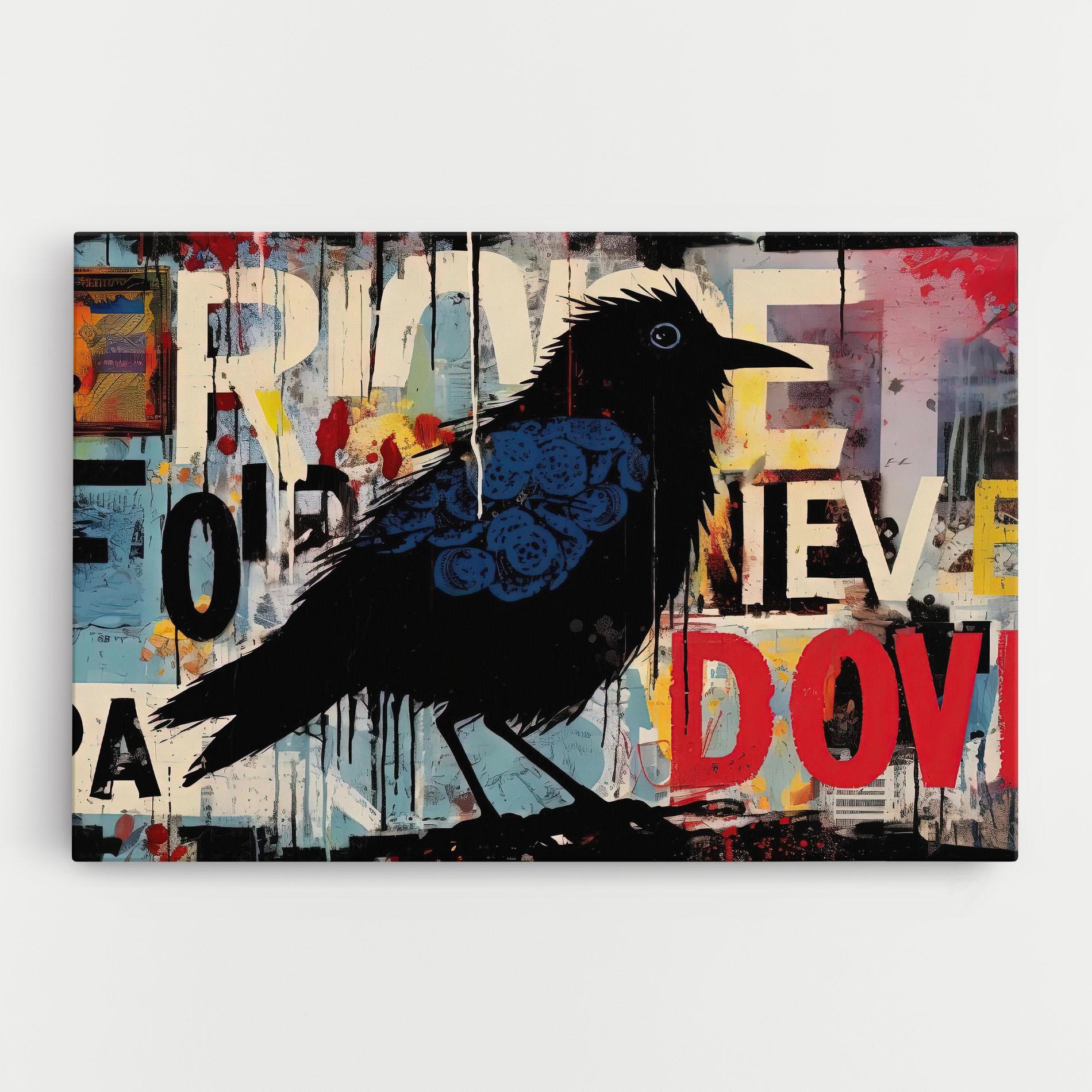 Tablou Canvas Bird Old Doodle mockup 0